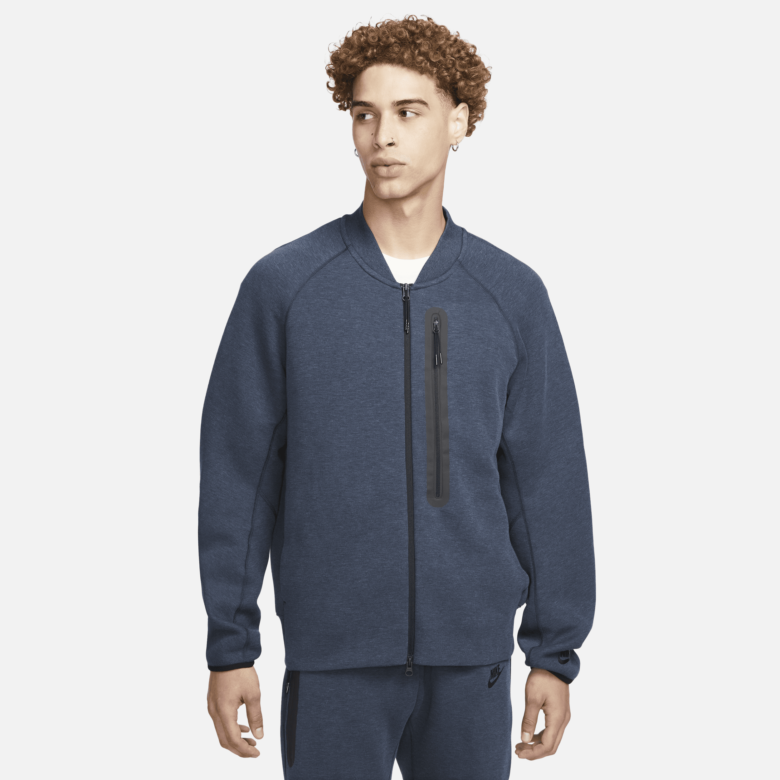 Nike Sportswear Tech Fleece-bomberjakke til mænd - blå