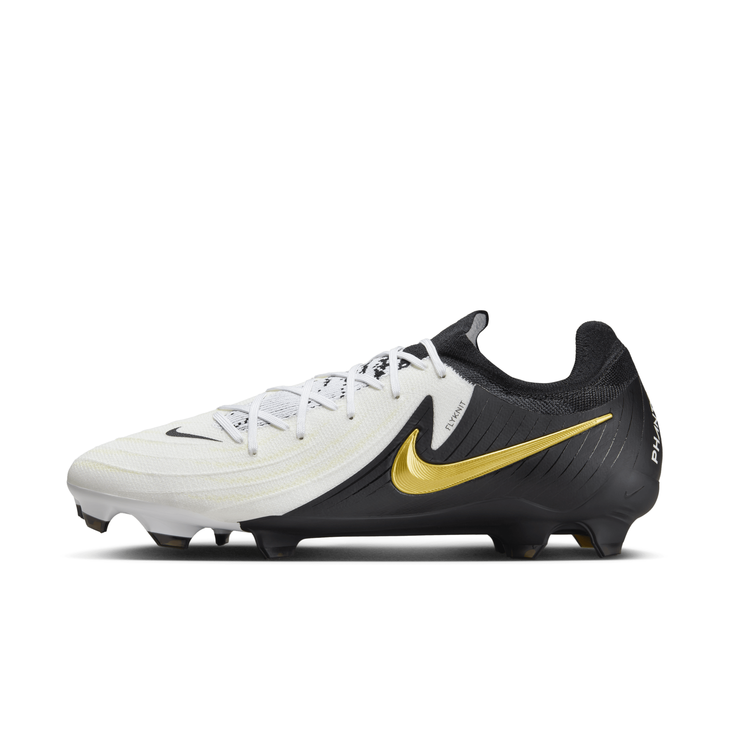 Nike Phantom GX 2 Pro low-top voetbalschoenen (stevige ondergrond) - Wit
