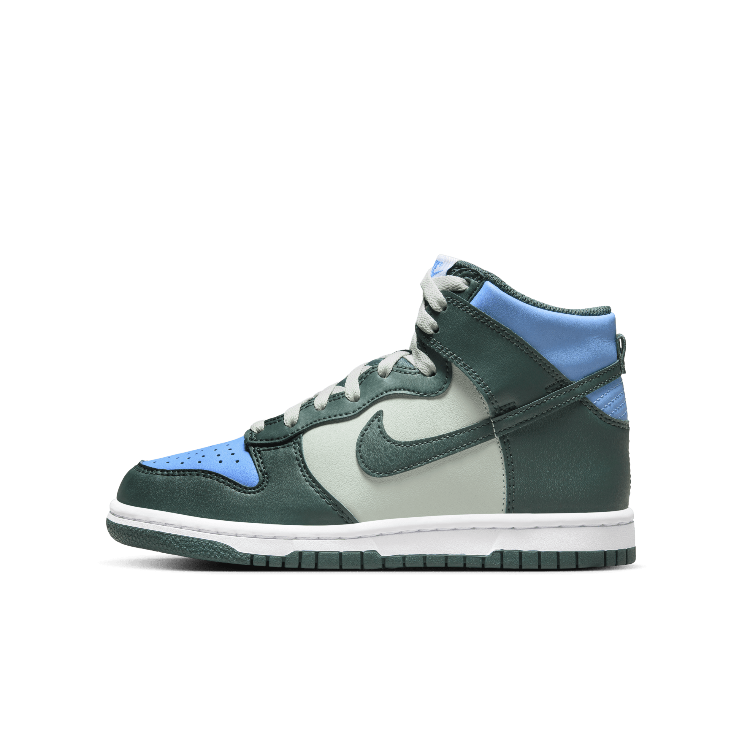 Nike Dunk High-sko til større børn - grøn