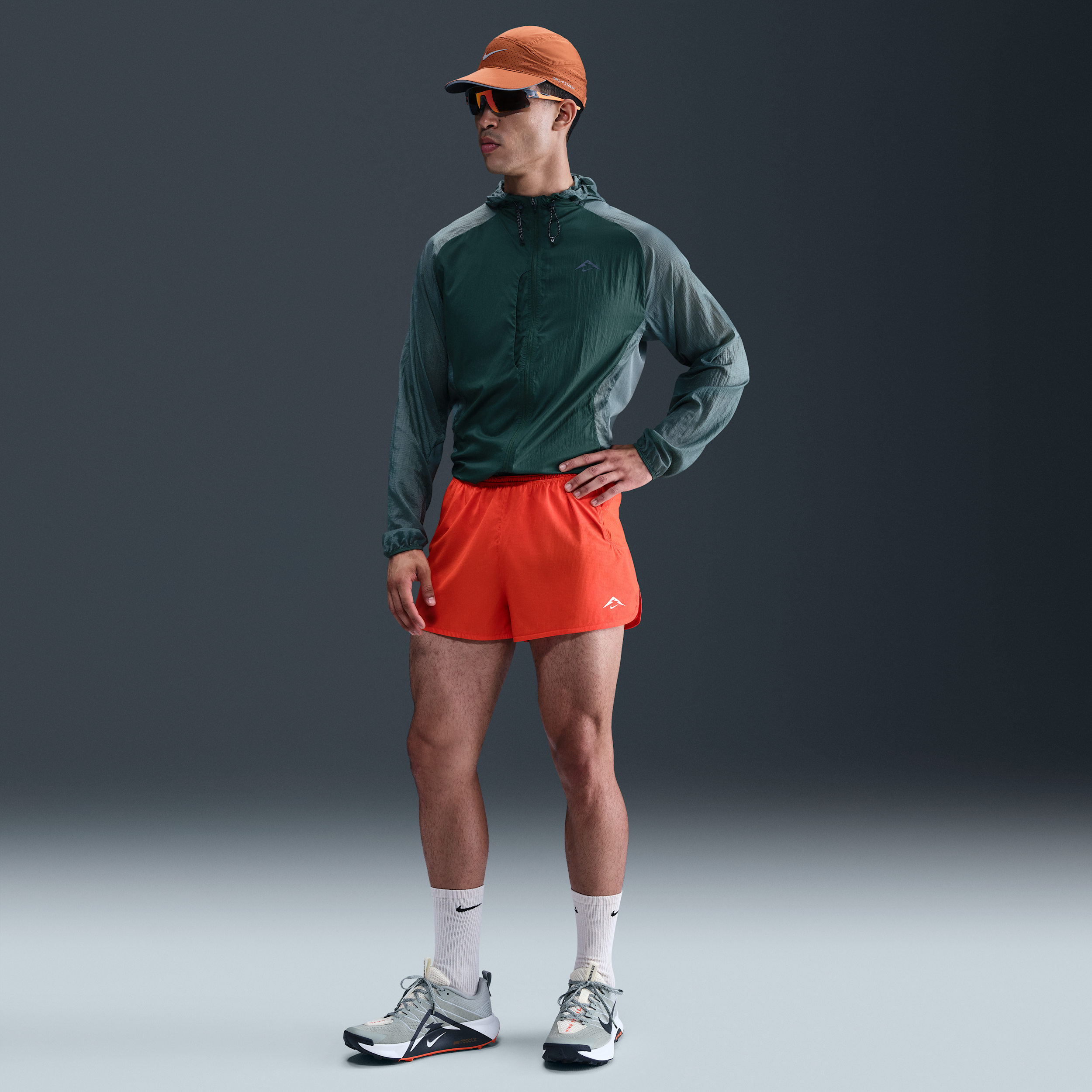 Shorts da running con slip interno 8 cm Dri-FIT ADV Nike Trailwind – Uomo - Rosso