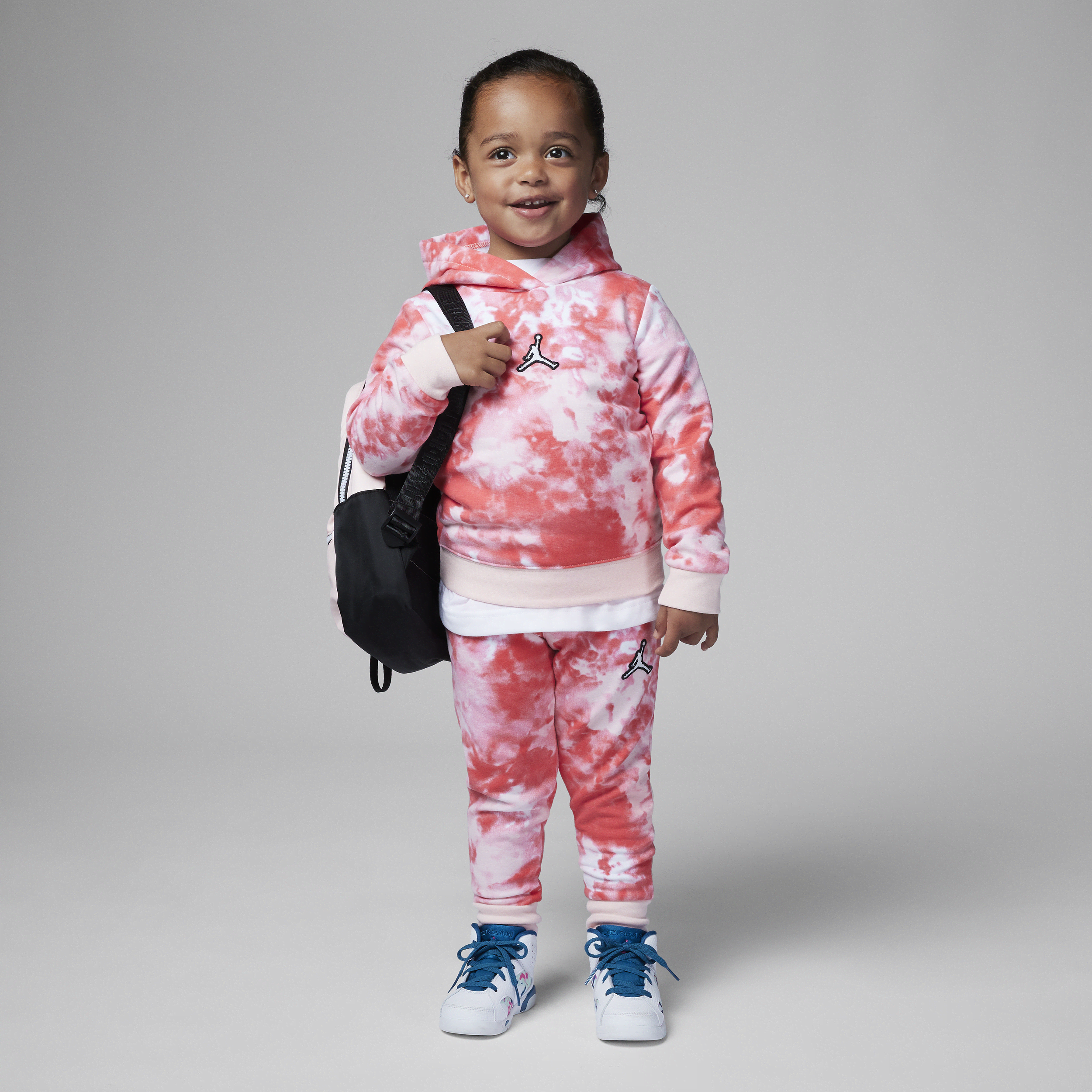 Nike Completo con felpa con cappuccio e pantaloni Jordan - Bimbi piccoli - Rosa