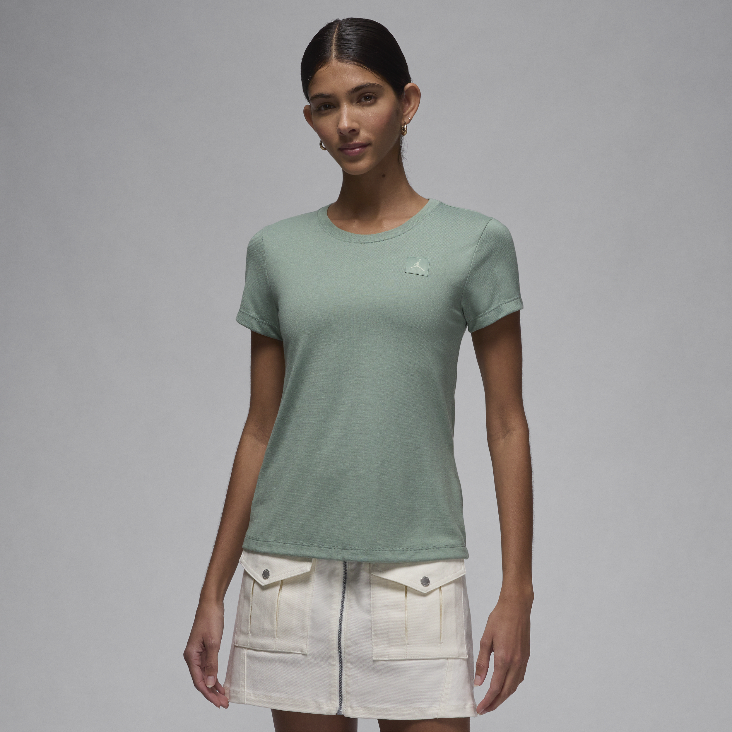 Nike T-shirt a manica corta slim fit Jordan Essentials – Donna - Verde