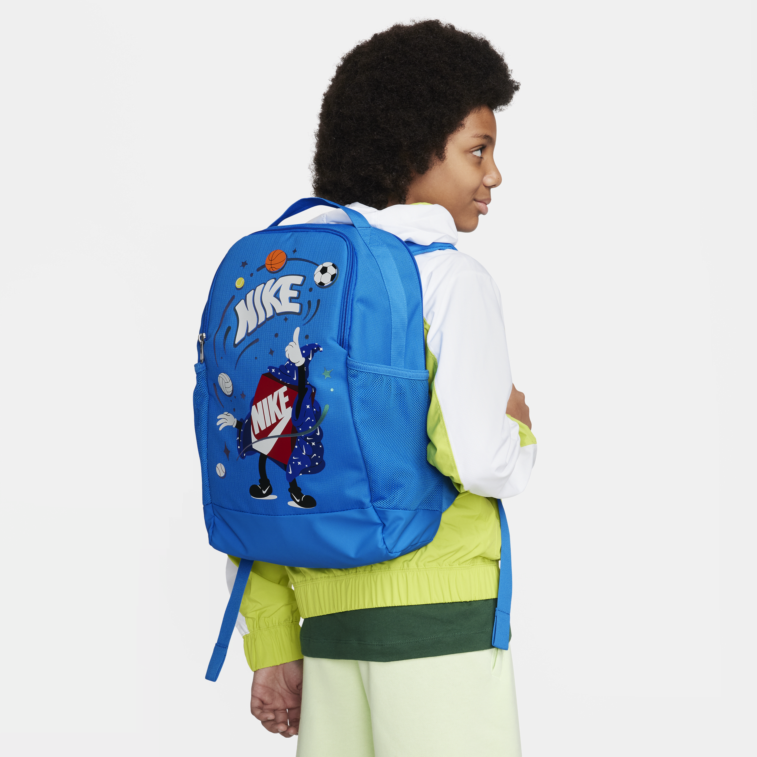 Nike Brasilia-rygsæk til børn (18 l) - blå