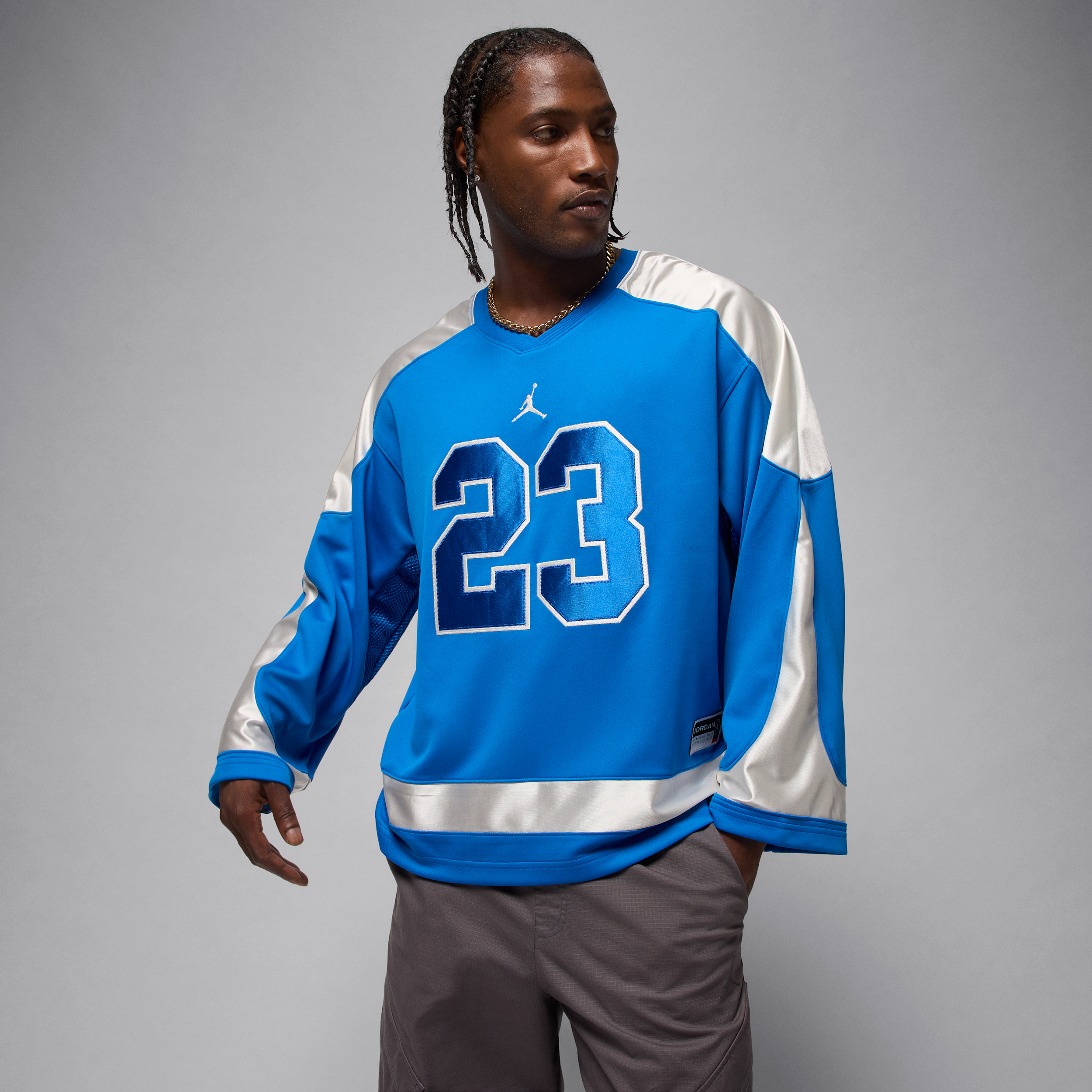 【ナイキ(NIKE)公式ストア】ジョーダン ブルックリン メンズ カレッジエイト ホッケージャージー HV0109-459 ブルー 【ナイキ(NIKE)公式ストア】ジョーダン ブルックリン メンズ カレッジエイト ホッケージャージー HV0109-459 ブルー