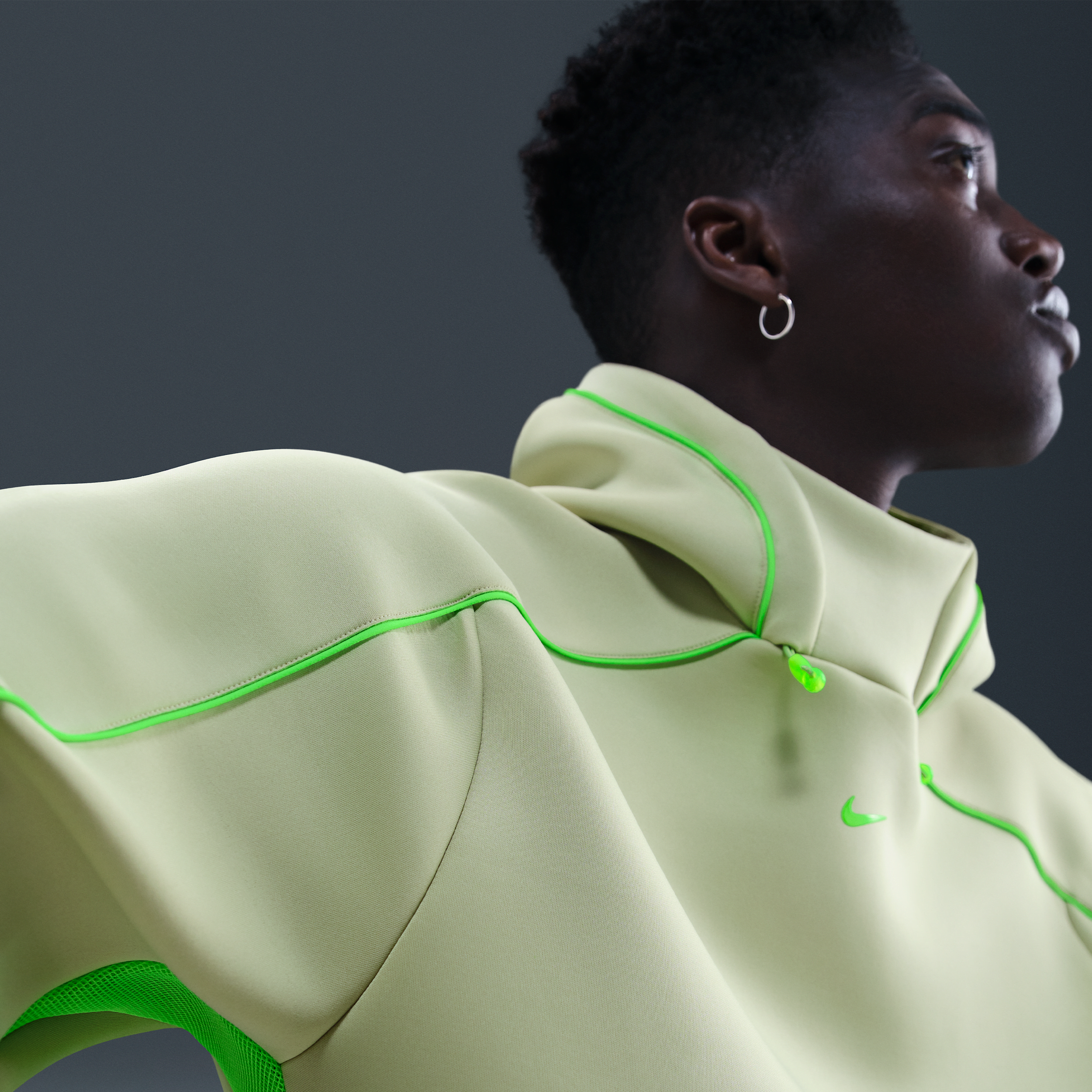 Nike Project F.R.O.G. Men's Pullover Hoodie - Green - Polyester