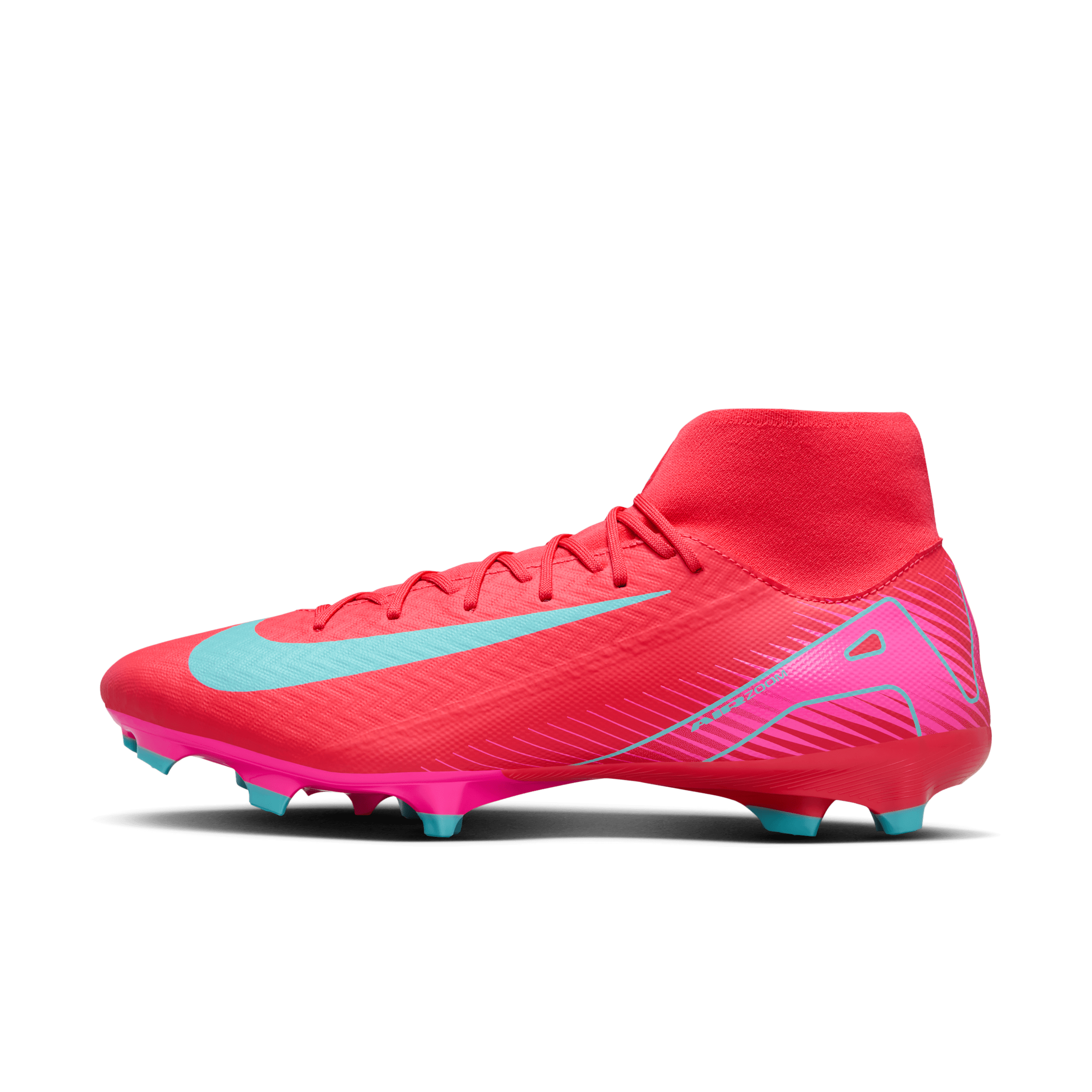 【ナイキ(NIKE)公式ストア】ナイキ マーキュリアル スーパーフライ 10 アカデミー マルチグラウンド ハイカット サッカースパイク FQ1456-800 レッド 【ナイキ(NIKE)公式ストア】ナイキ マーキュリアル スーパーフライ 10 アカデミー マルチグラウンド ハイカット サッカースパイク FQ1456-800 レッド