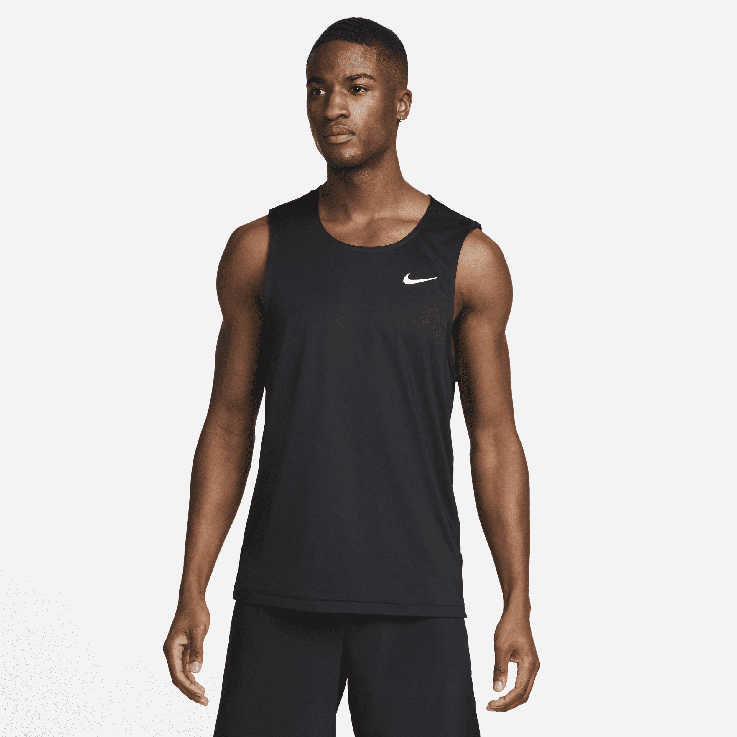Nike Ready Dri-FIT fitnesstanktop voor heren - Zwart