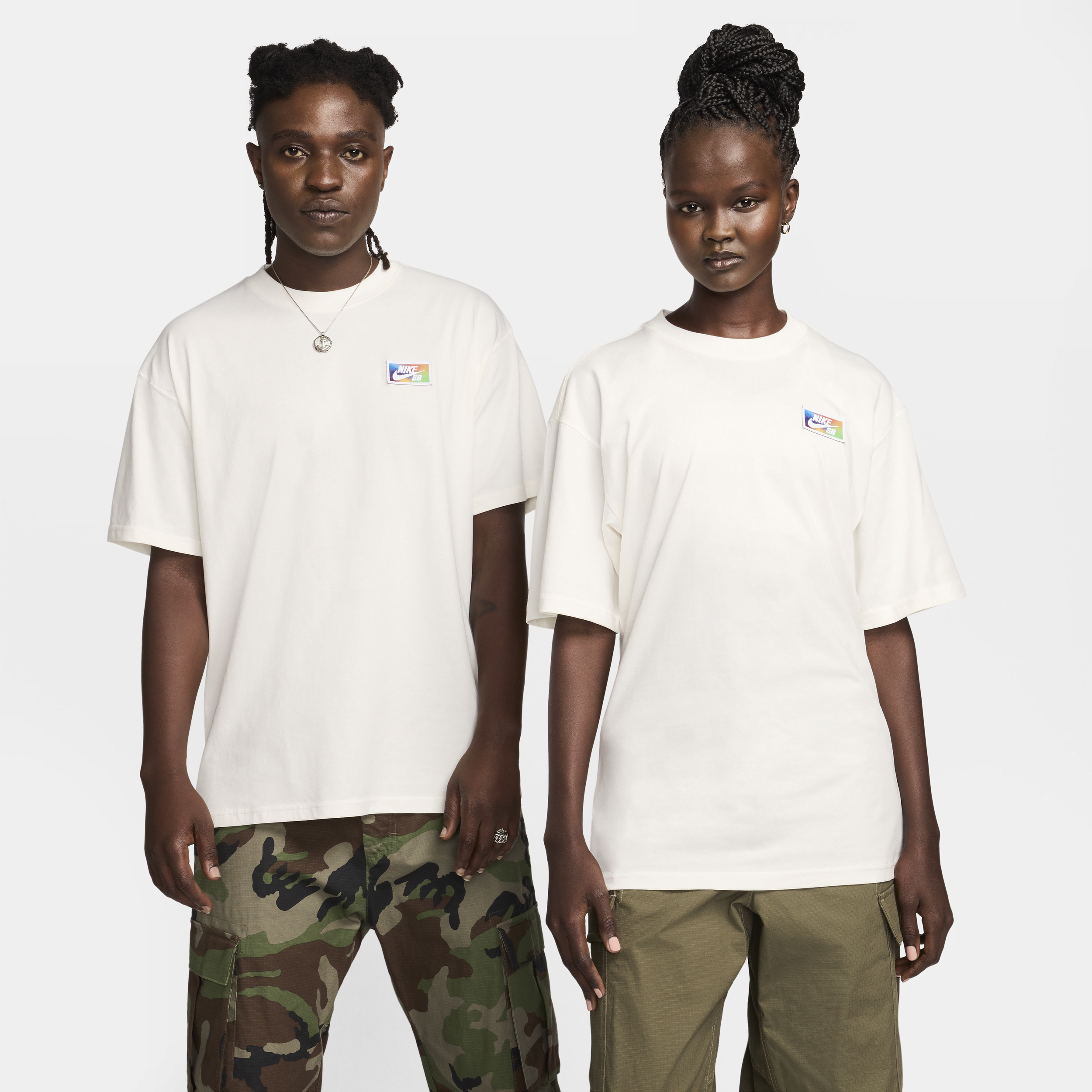 T-shirt da skateboard Nike SB - Bianco