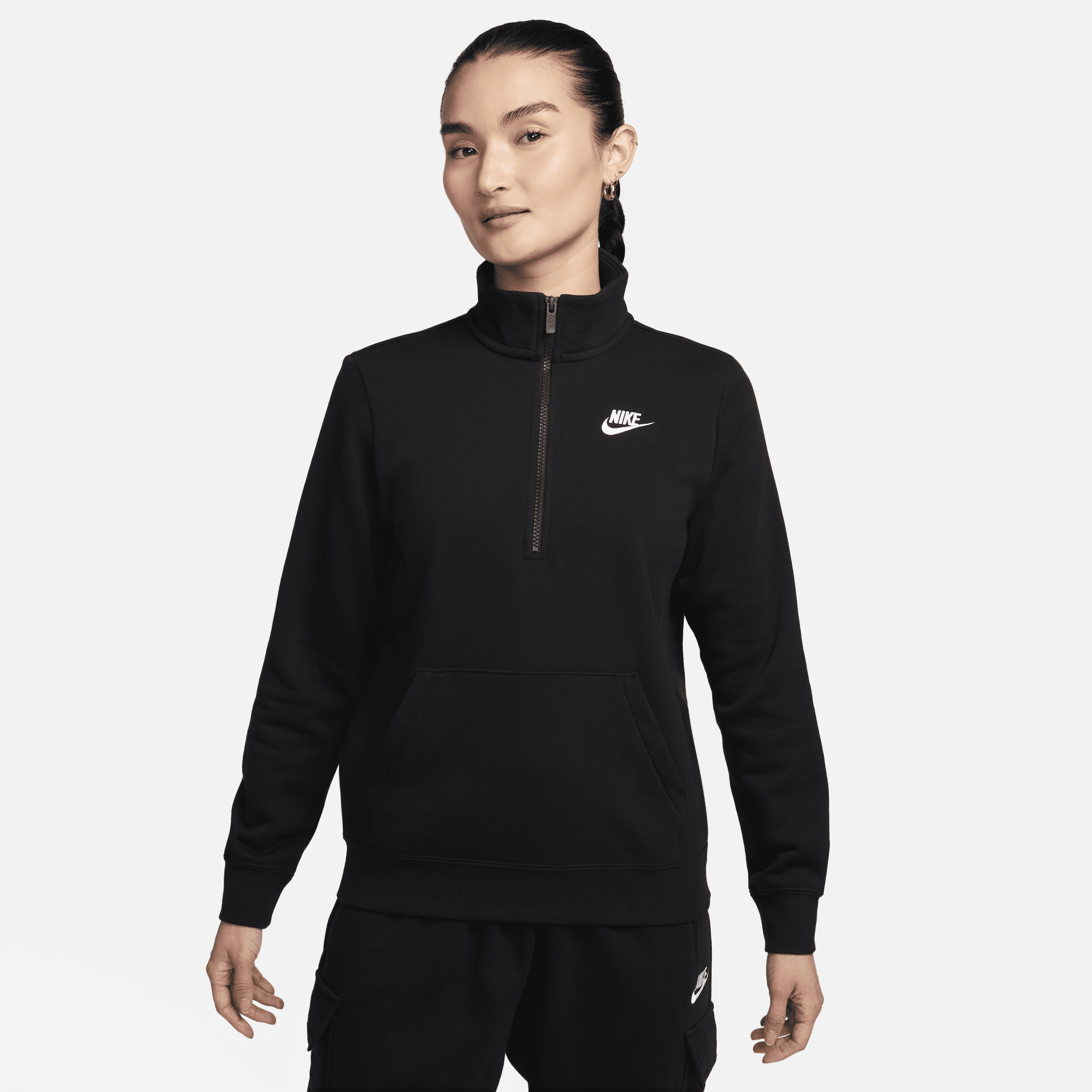 【ナイキ(NIKE)公式ストア】ナイキ スポーツウェア クラブ フリース ウィメンズ 1/2ジップ スウェットシャツ DQ5839-010 ブラック 【ナイキ(NIKE)公式ストア】ナイキ スポーツウェア クラブ フリース ウィメンズ 1/2ジップ スウェットシャツ DQ5839-010 ブラック