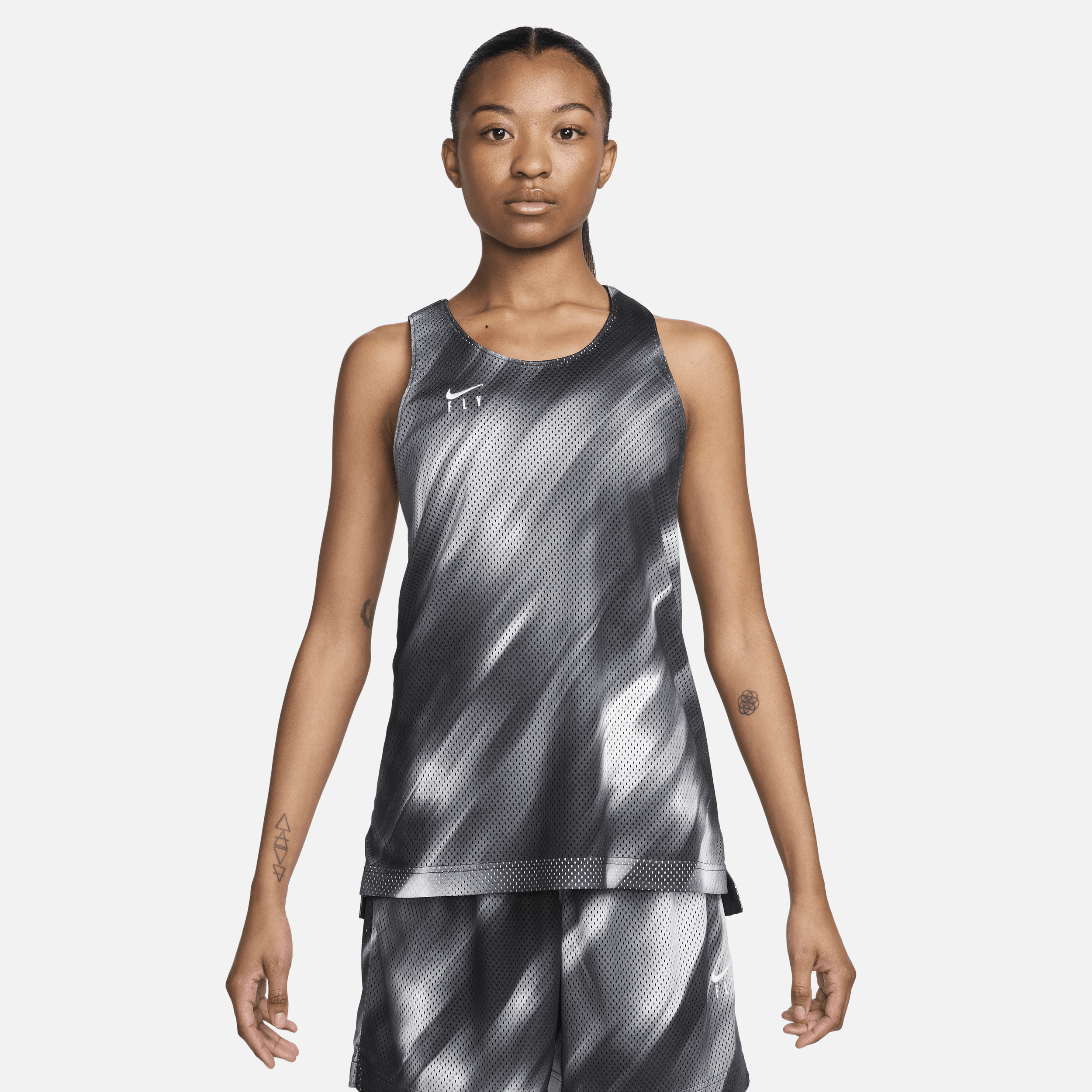 Nike Swoosh Fly Camiseta de tirantes reversible de baloncesto Dri-FIT - Mujer - Negro