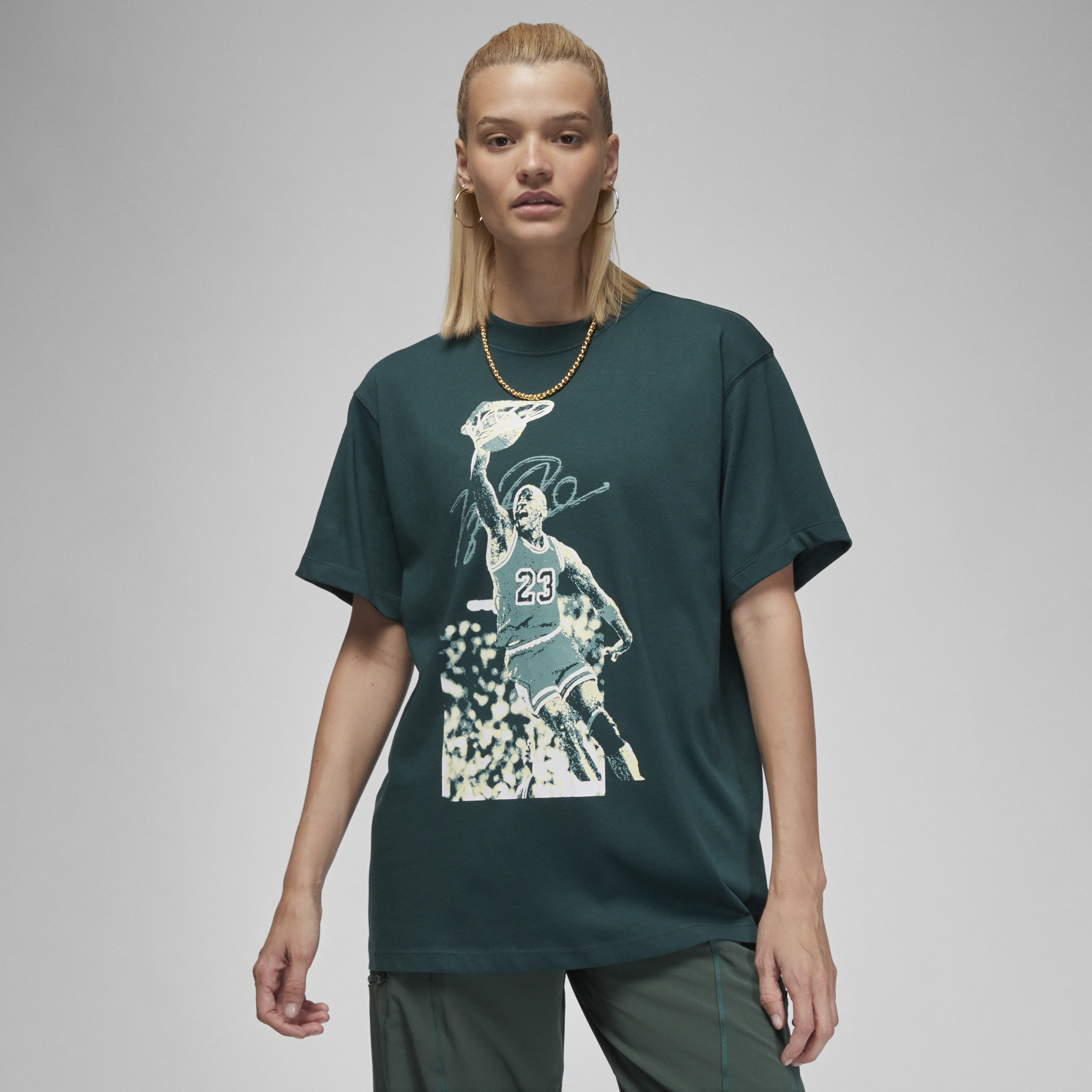 Jordan Sport T-shirt met graphic voor dames - Groen