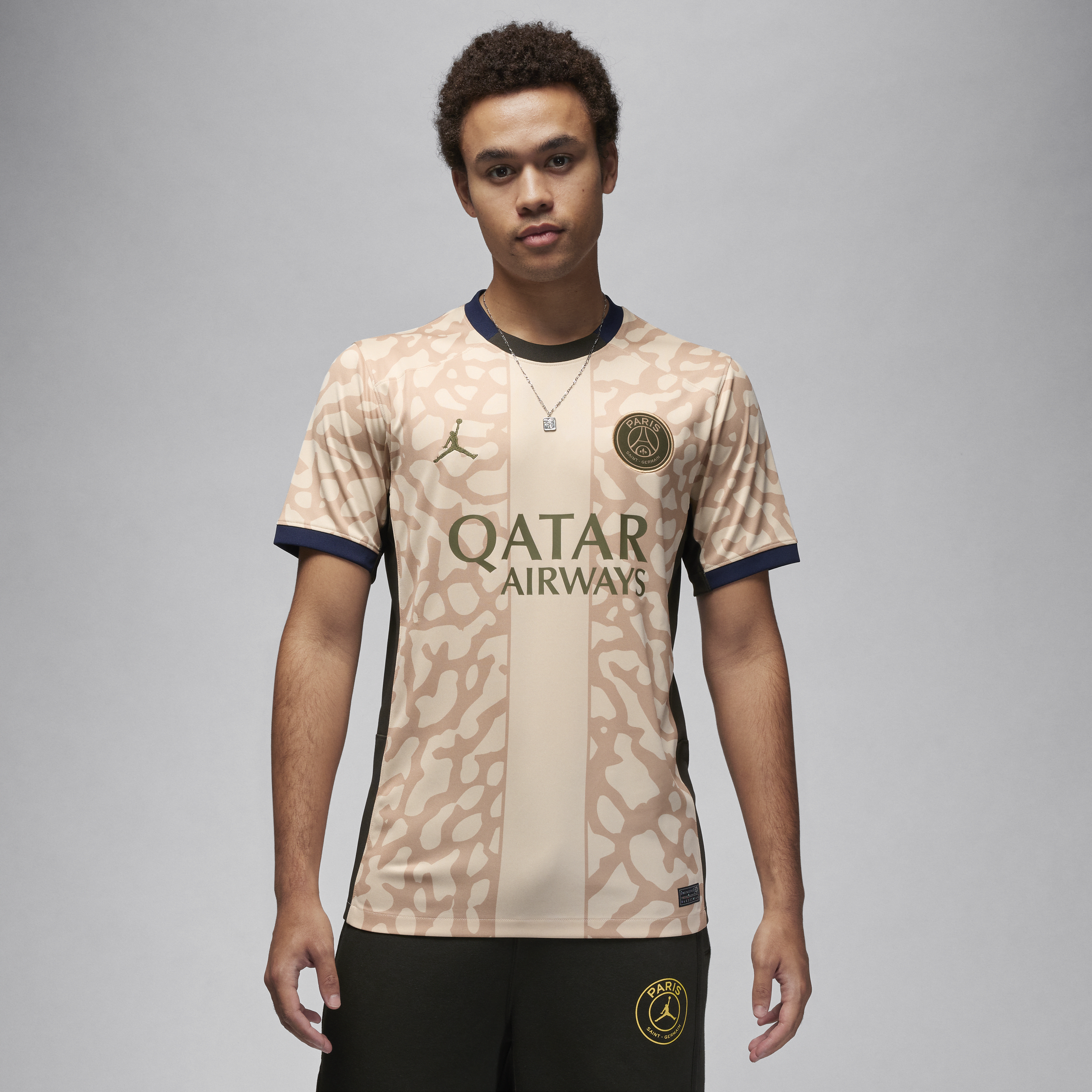 Nike Paris Saint-Germain 2023/24 Stadium Fourth Jordan Dri-FIT Replica-fodboldtrøje til mænd - brun