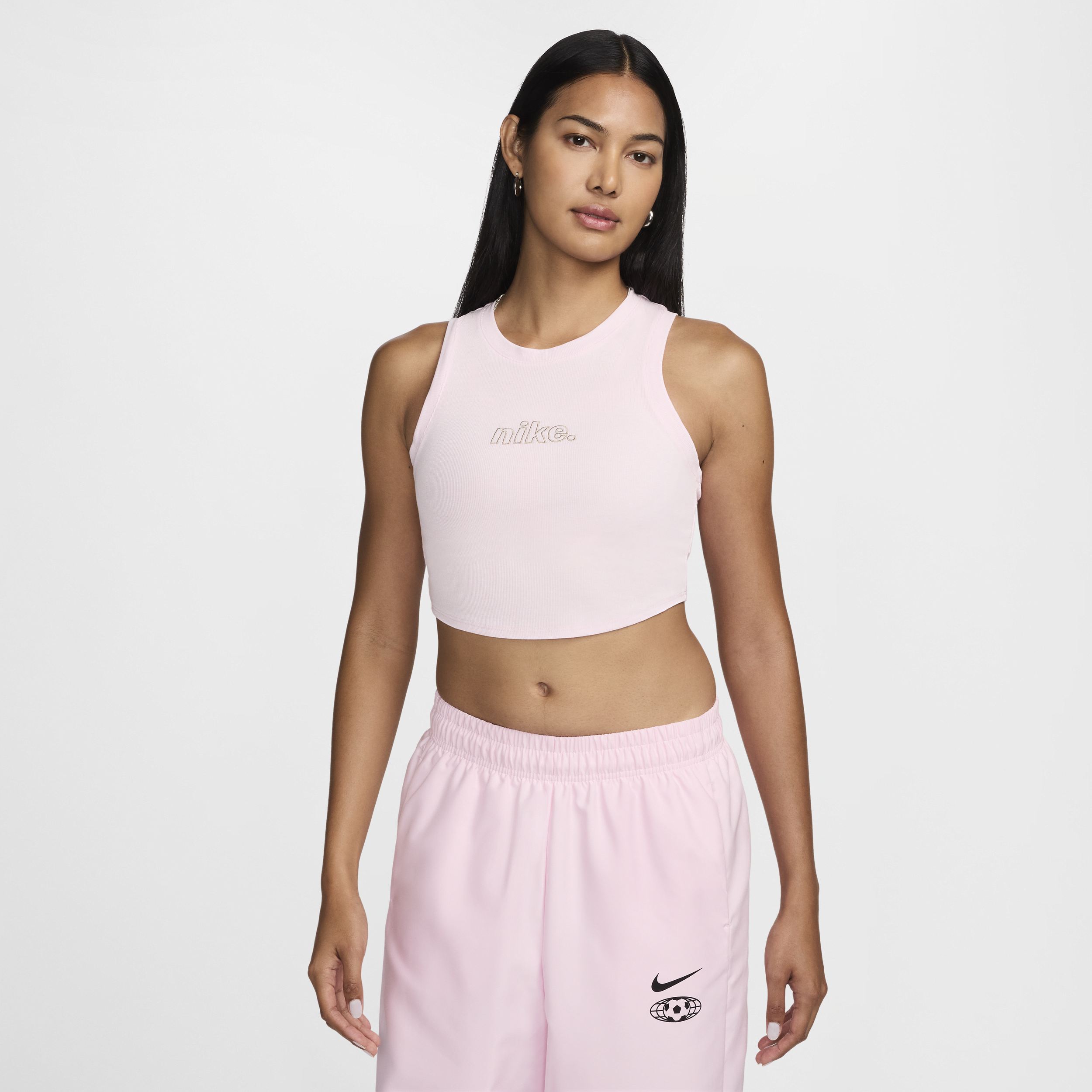 【ナイキ(NIKE)公式ストア】ナイキ スポーツウェア チル ニット ウィメンズ クロップド ミニリブ タンクトップ HJ6863-663 ピンク 【ナイキ(NIKE)公式ストア】ナイキ スポーツウェア チル ニット ウィメンズ クロップド ミニリブ タンクトップ HJ6863-663 ピンク