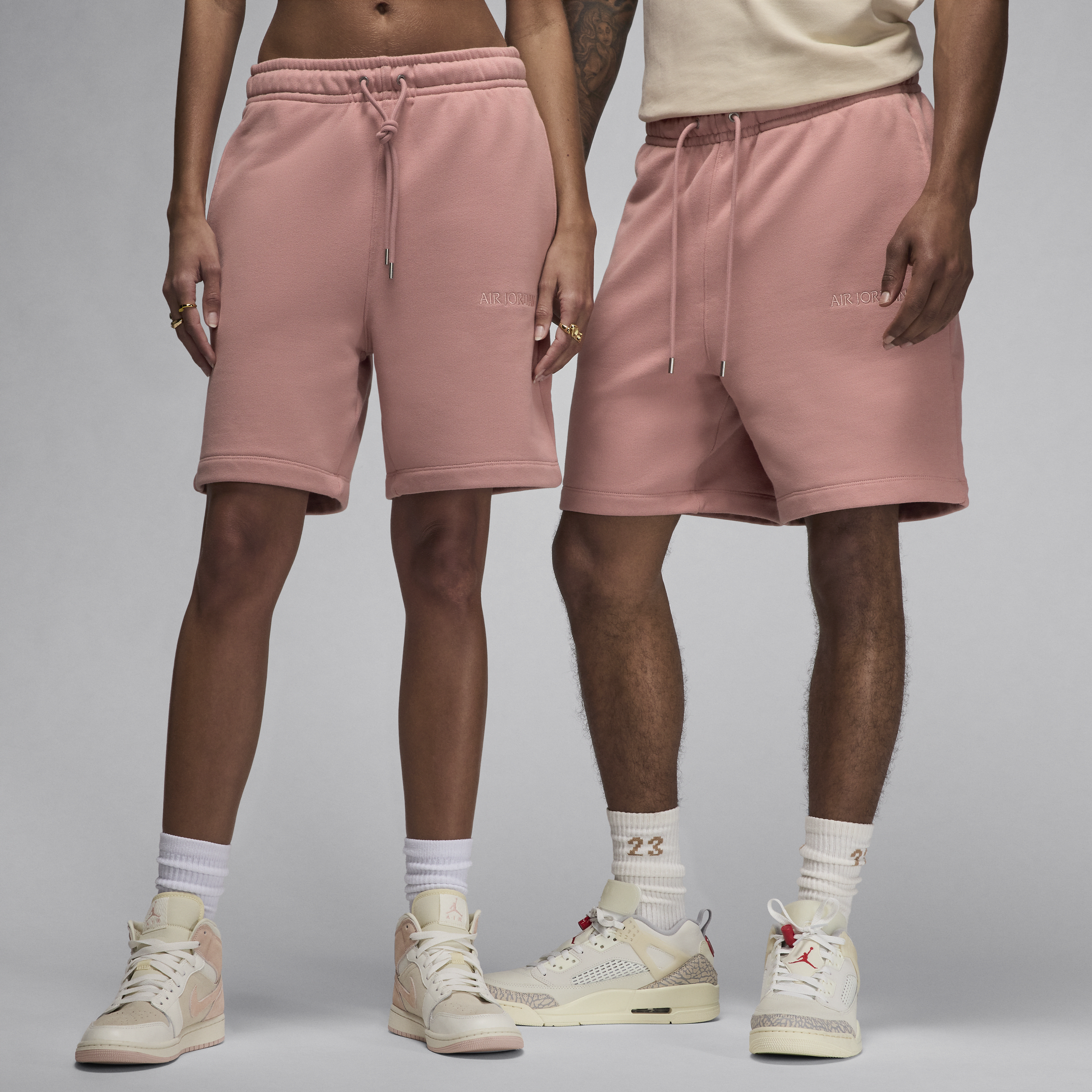 Air Jordan Wordmark Pantalón corto de tejido Fleece - Hombre - Rosa