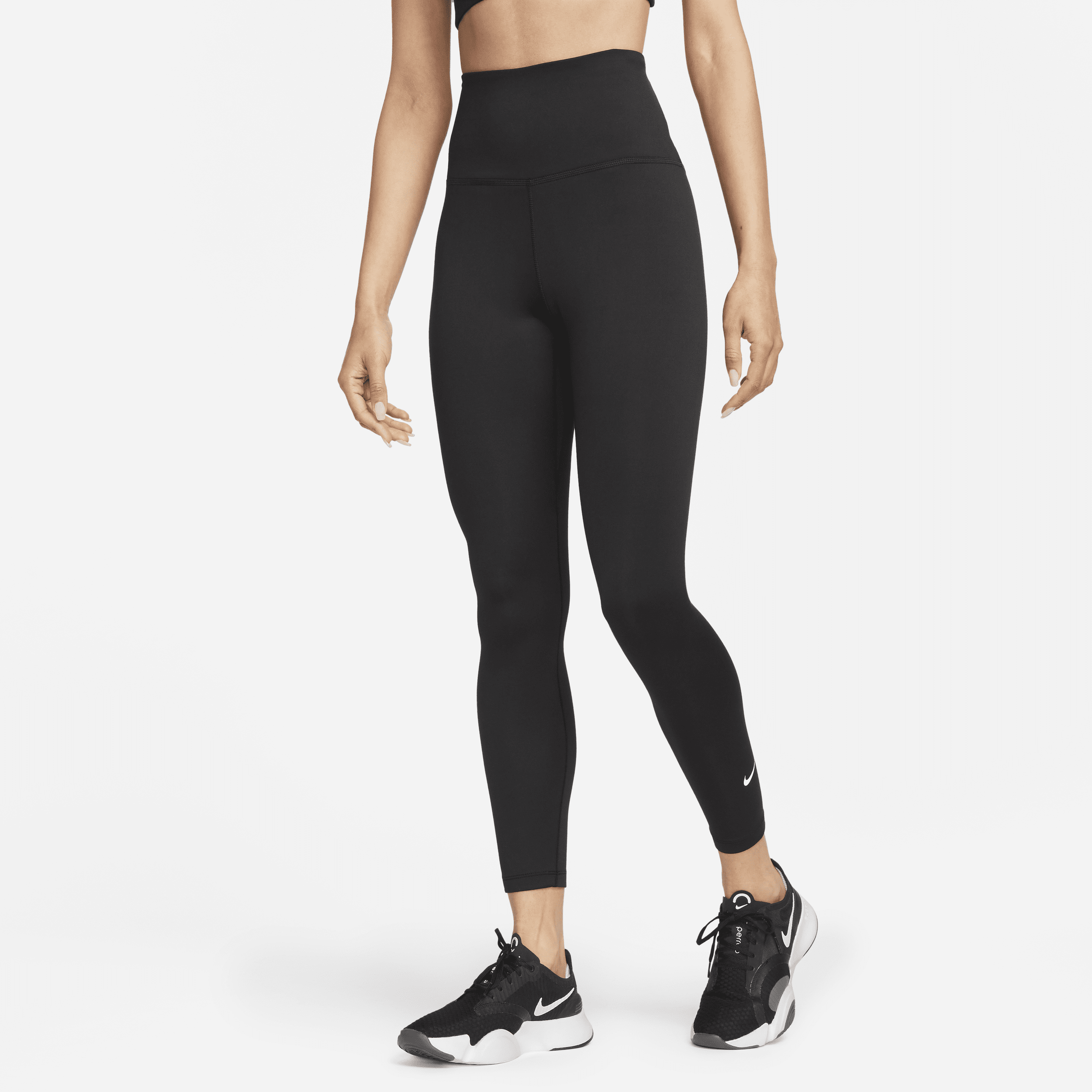 Nike Therma-FIT One-7/8-leggings med høj talje til kvinder - sort