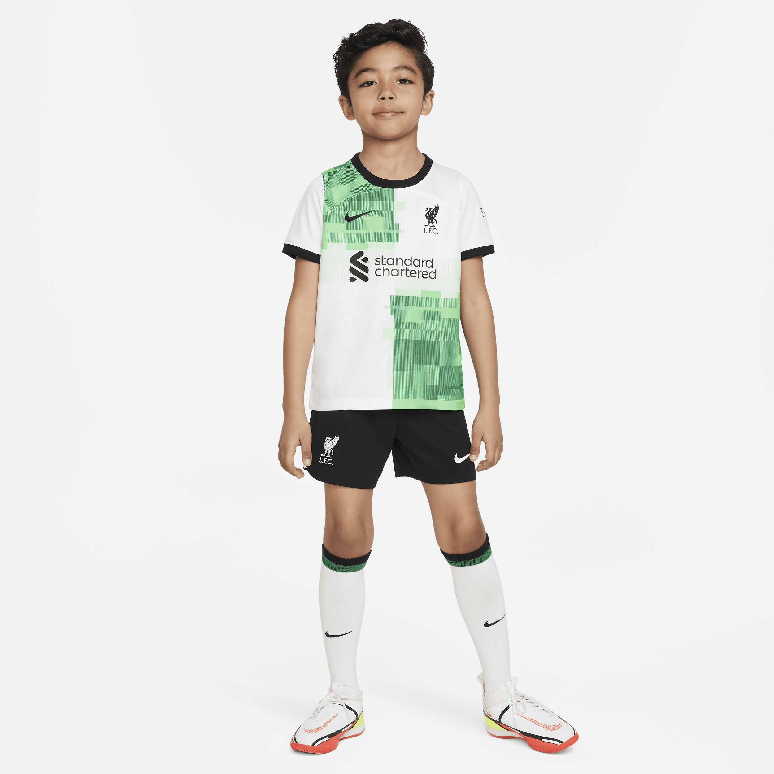 Divisa da calcio Nike Dri-FIT Liverpool FC 2023/24 per bambino/a – Away - Bianco