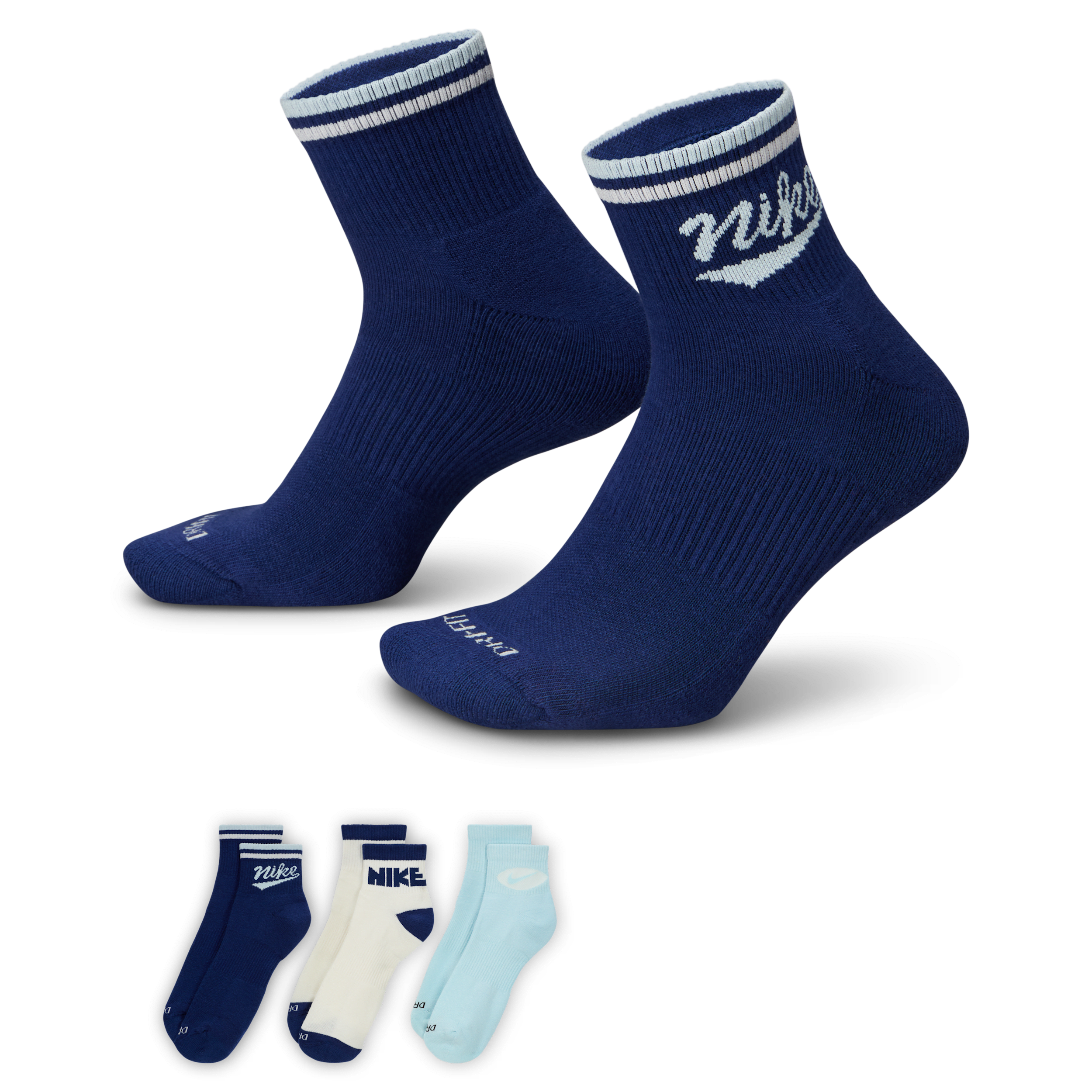 【ナイキ(NIKE)公式ストア】ナイキ エブリデイ プラス アンクル ソックス (3足) HJ9340-902 マルチカラー 【ナイキ(NIKE)公式ストア】ナイキ エブリデイ プラス アンクル ソックス (3足) HJ9340-902 マルチカラー