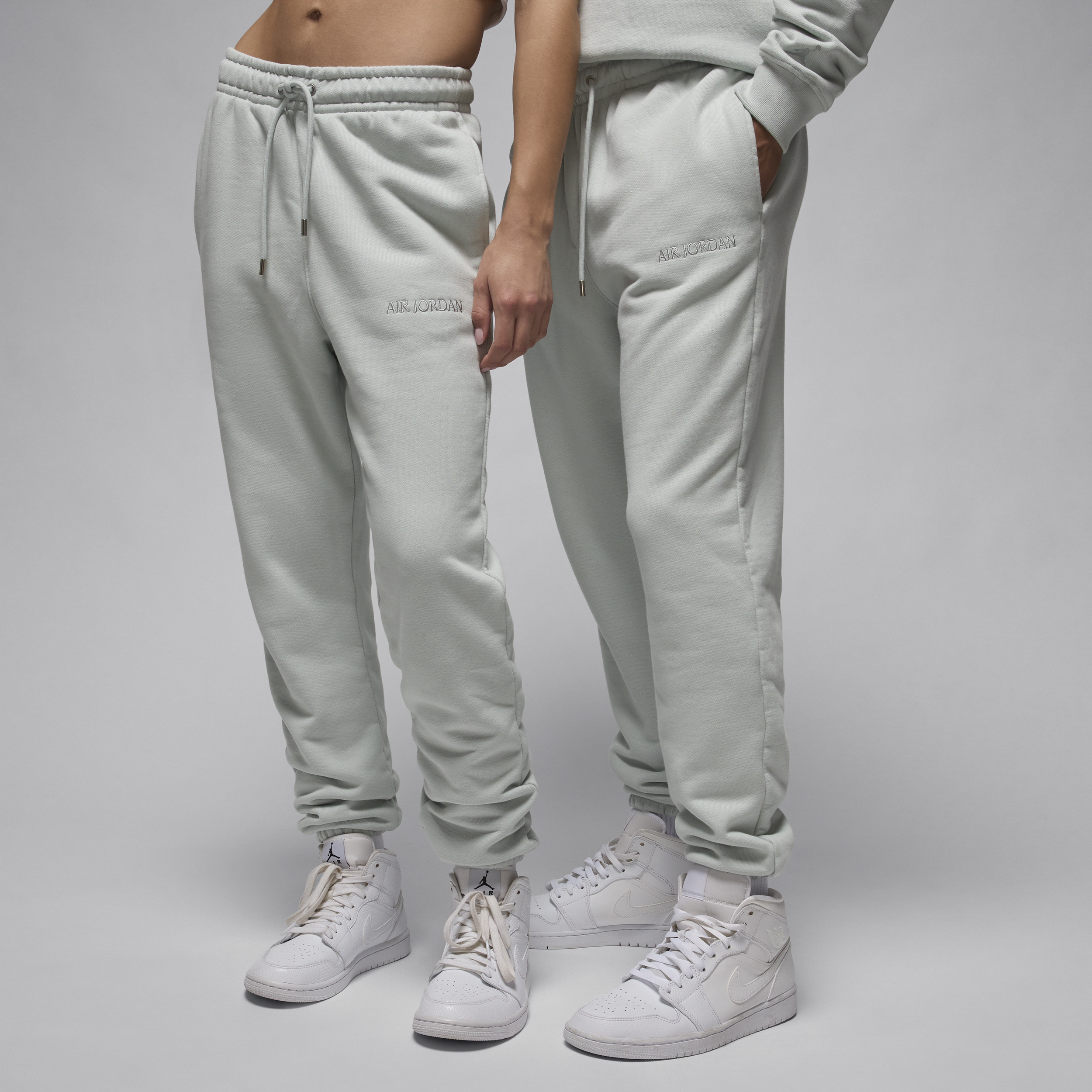 Nike Pantaloni in fleece Jordan Wordmark – Uomo - Grigio