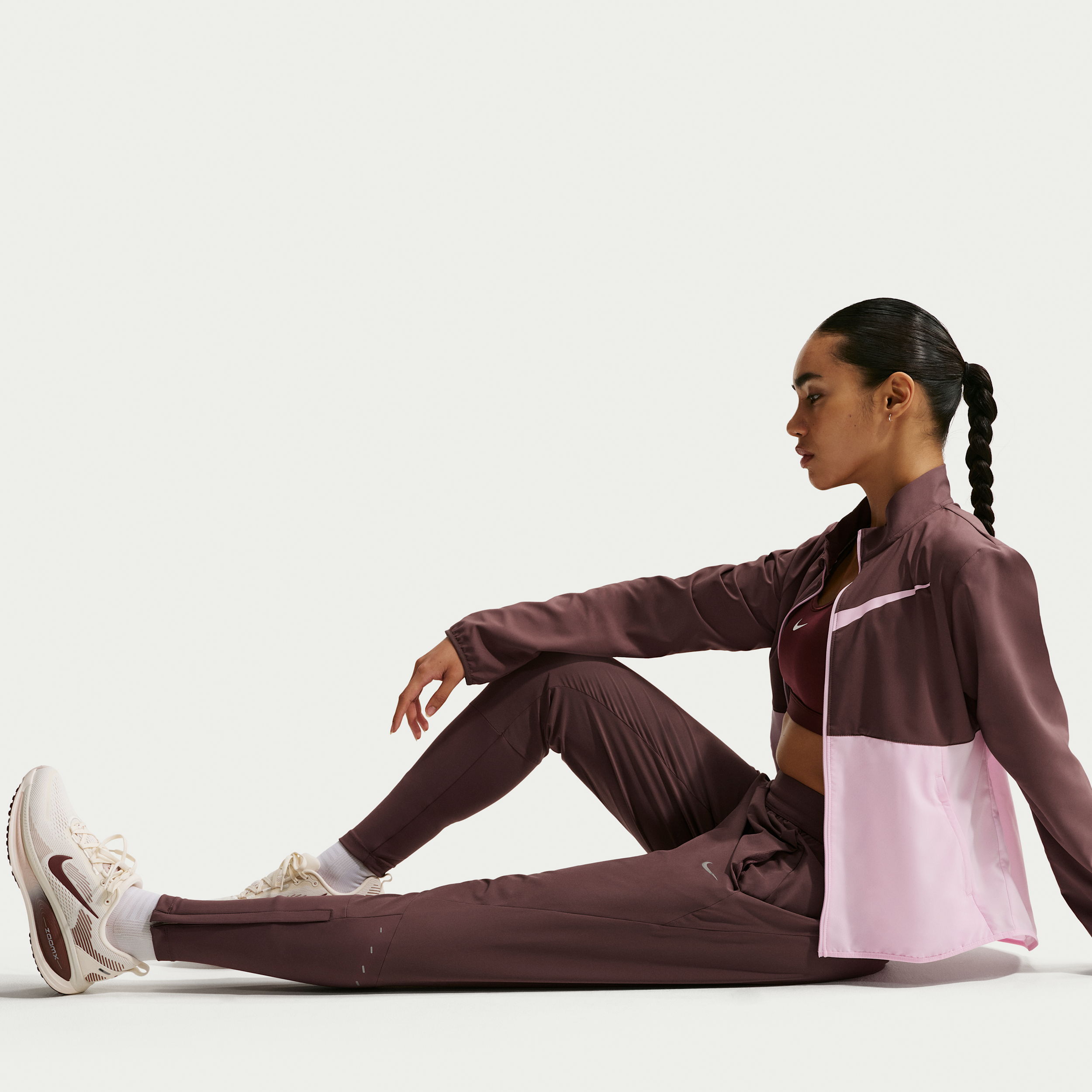 着せ替え服・アウトフィット hir0.to.maron Nike Swift Women's Dri-FIT Mid-Rise Running Trousers - Purple