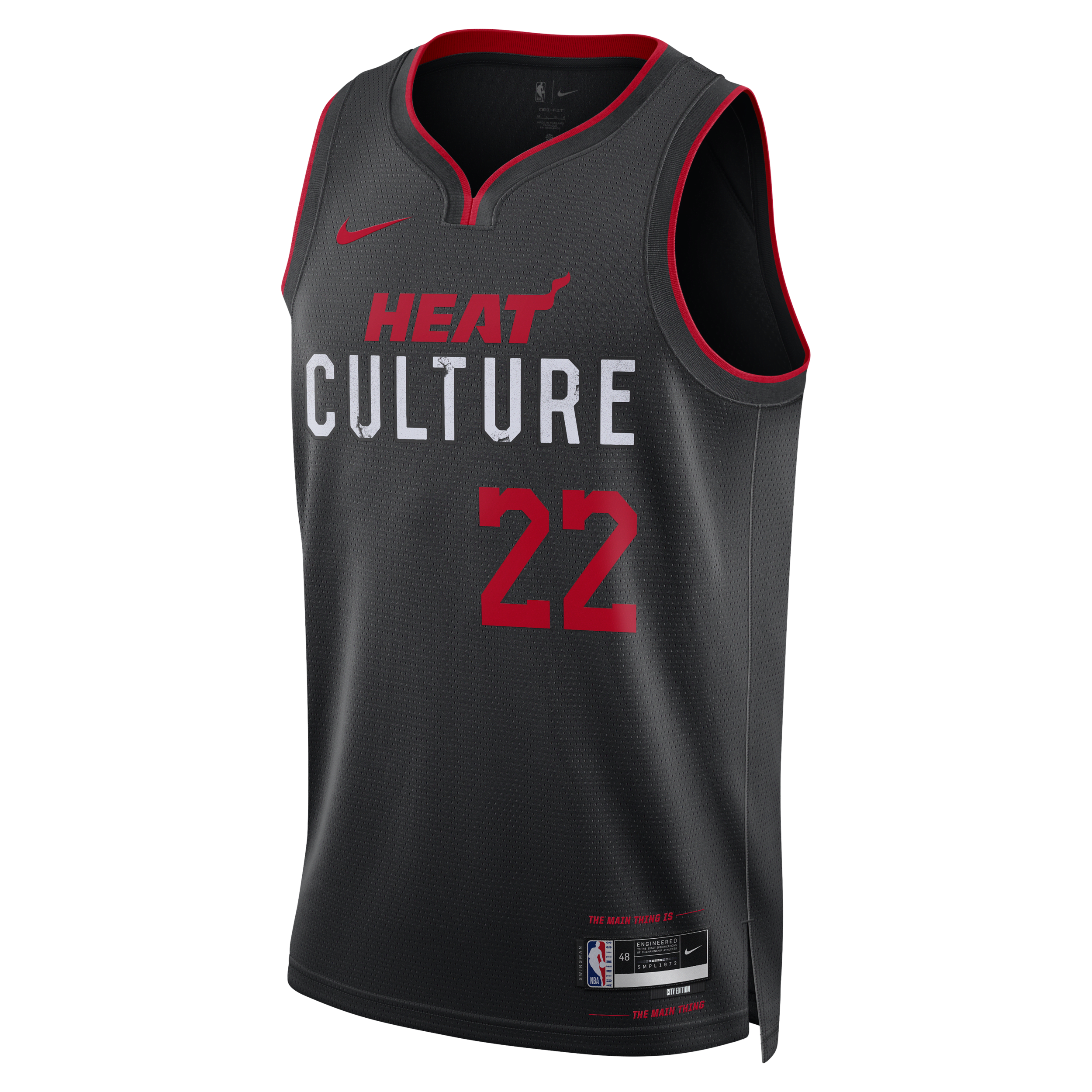 Jimmy Butler Miami Heat City Edition 2023/24 Nike Dri-FIT NBA Swingman-spillertrøje til mænd - sort