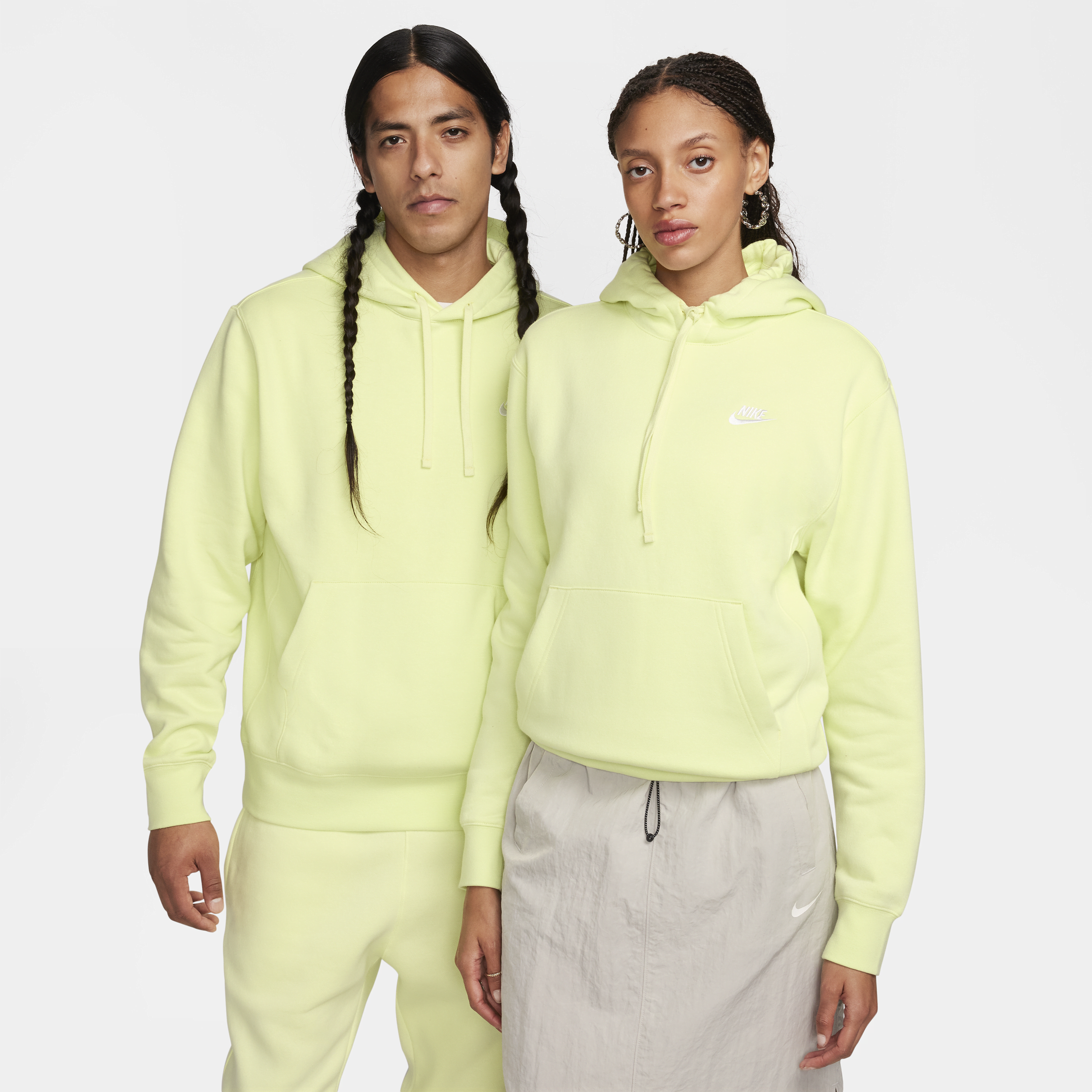 Nike Sportswear Club Fleece-pulloverhættetrøje - grøn