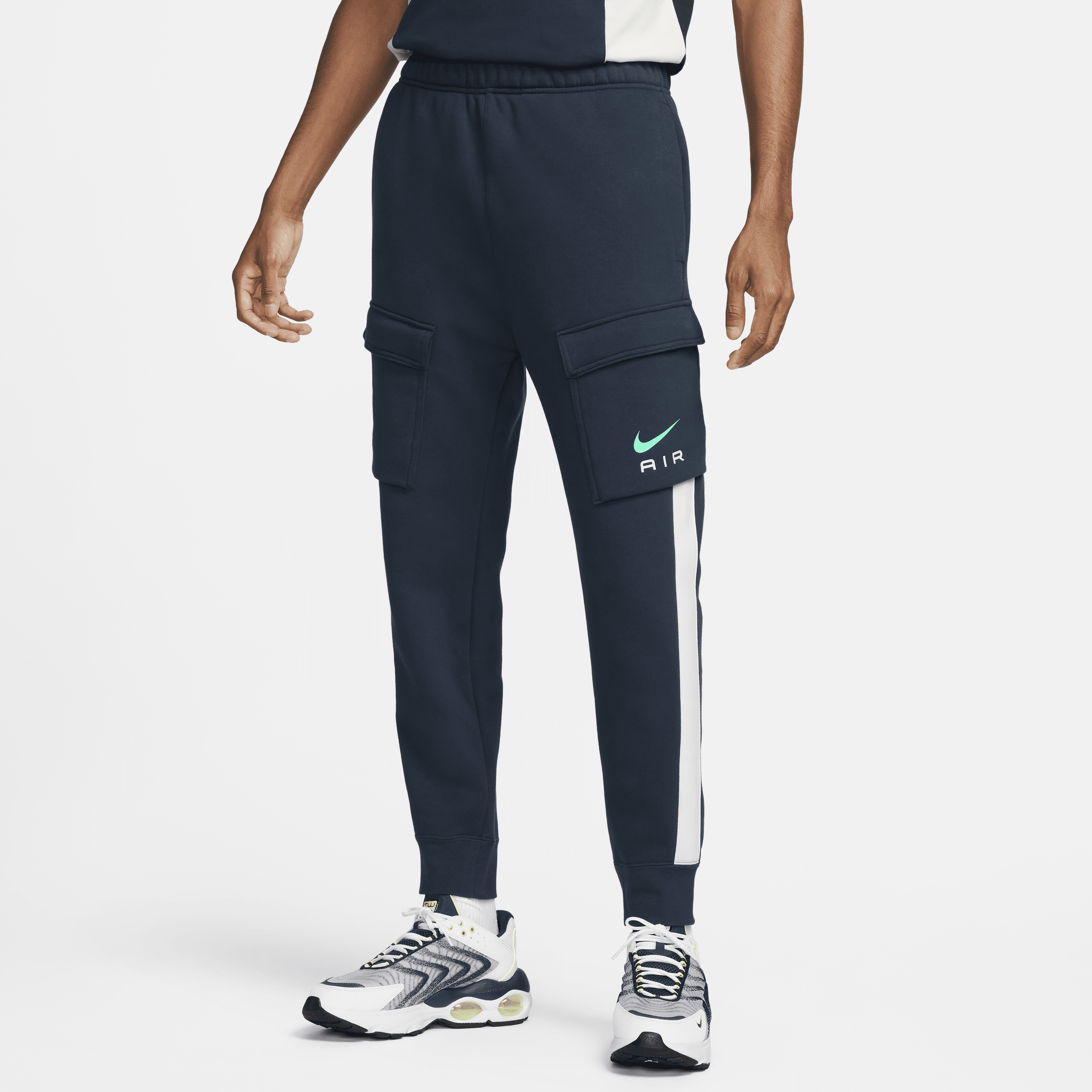 Pantaloni cargo in fleece Nike Air – Uomo - Blu