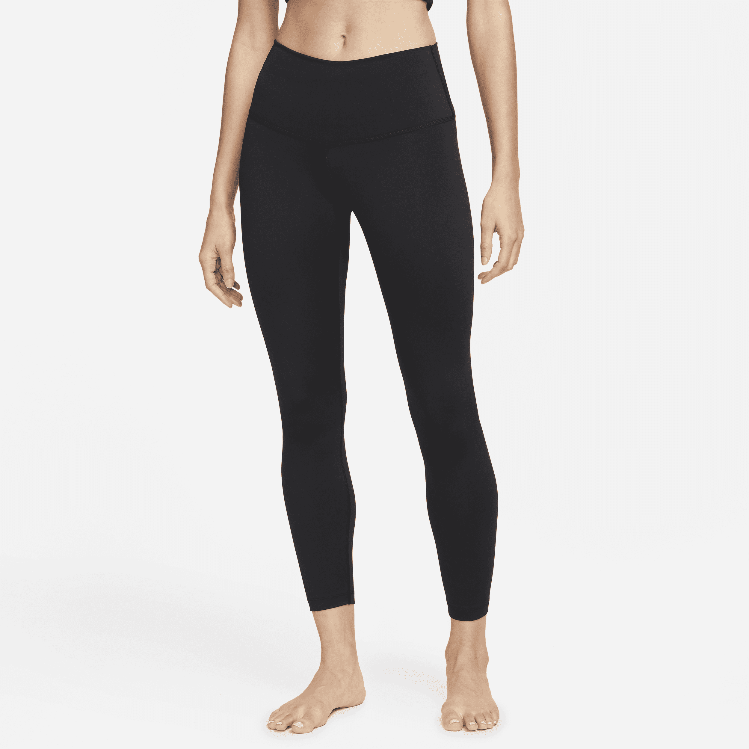 Leggings a 7/8 a vita alta Nike Yoga - Donna - Nero