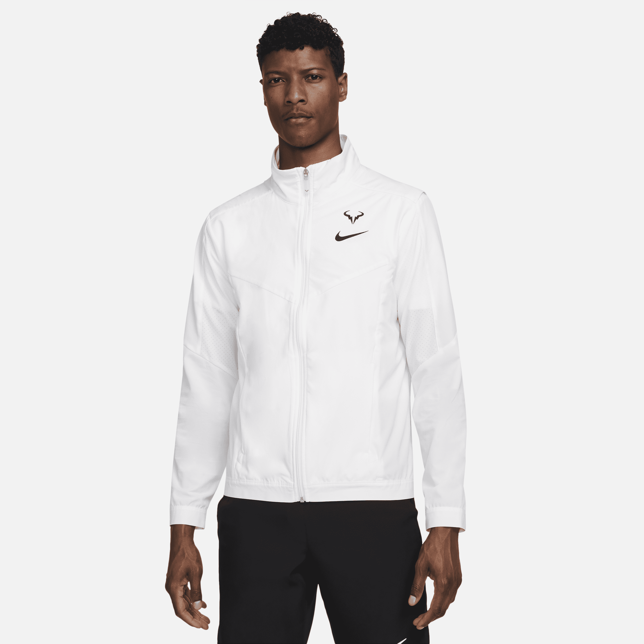 NikeCourt Dri-FIT Rafa-tennis-jakke til mænd - hvid