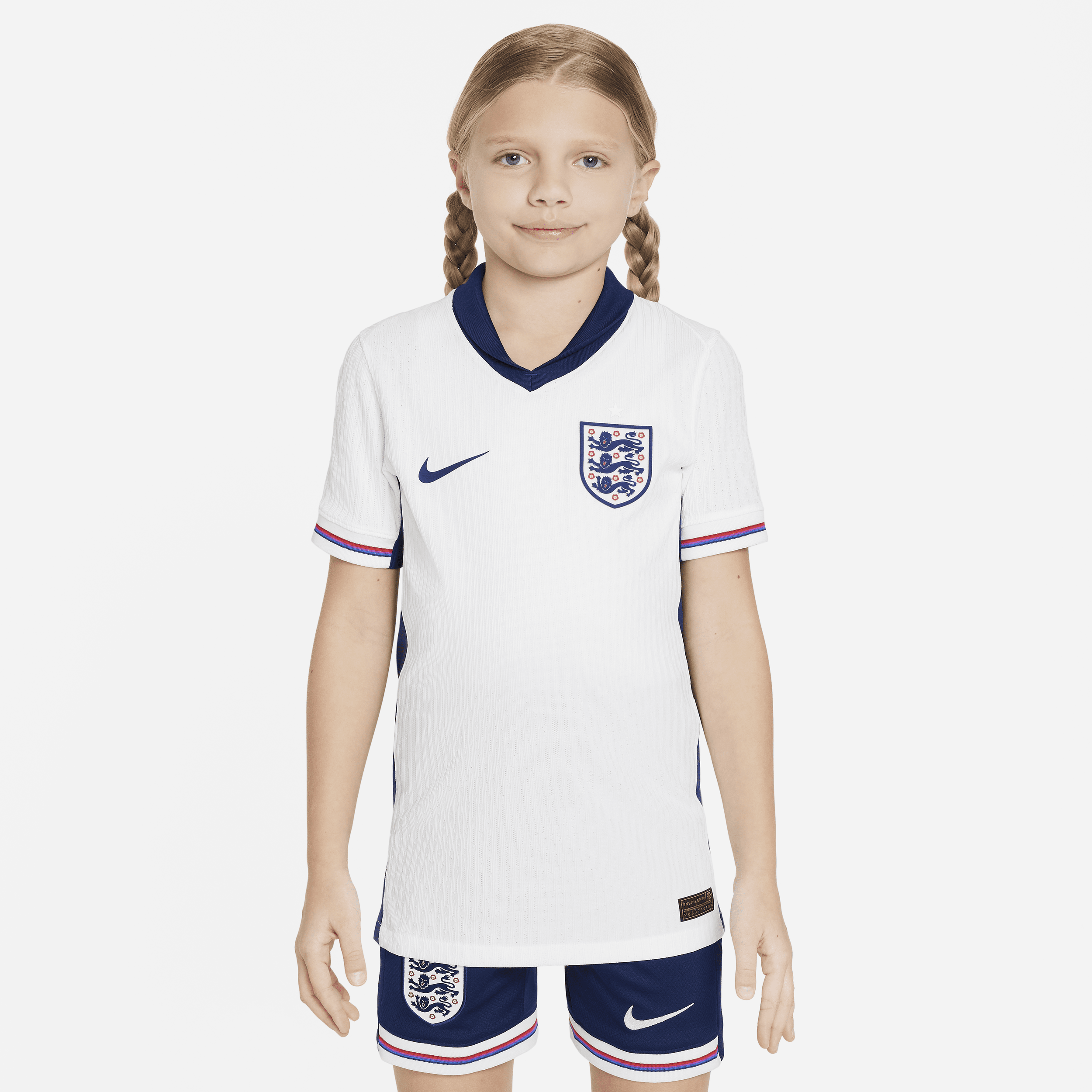 Maglia da calcio Authentic Nike Dri-FIT ADV Inghilterra (squadra maschile) 2024/25 Match per ragazzo/a – Home - Bianco