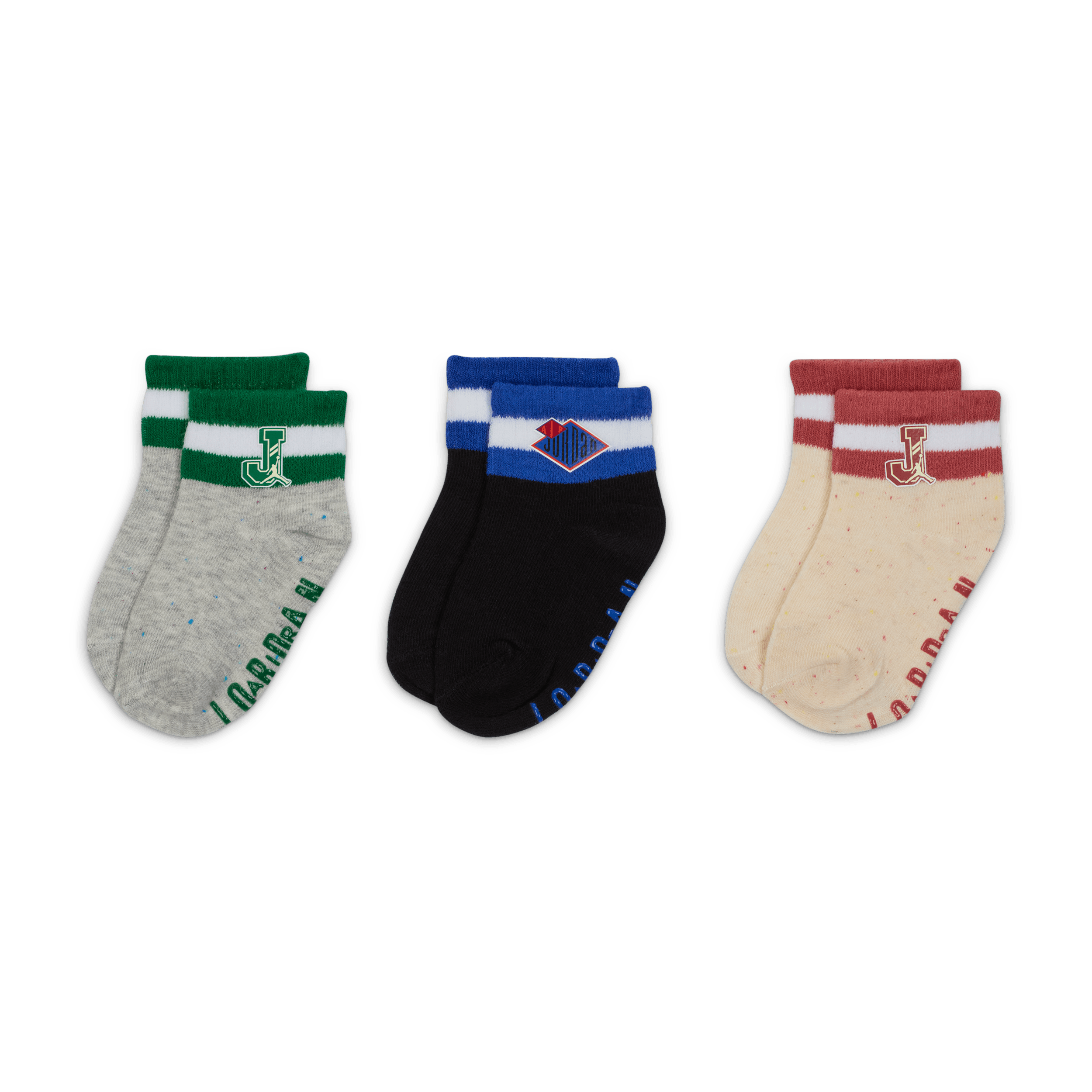 【ナイキ(NIKE)公式ストア】ジョーダン ベビー コート オブ レジェンド グリッパー ソックス (3足) IB8086-010 ブラック 【ナイキ(NIKE)公式ストア】ジョーダン ベビー コート オブ レジェンド グリッパー ソックス (3足) IB8086-010 ブラック