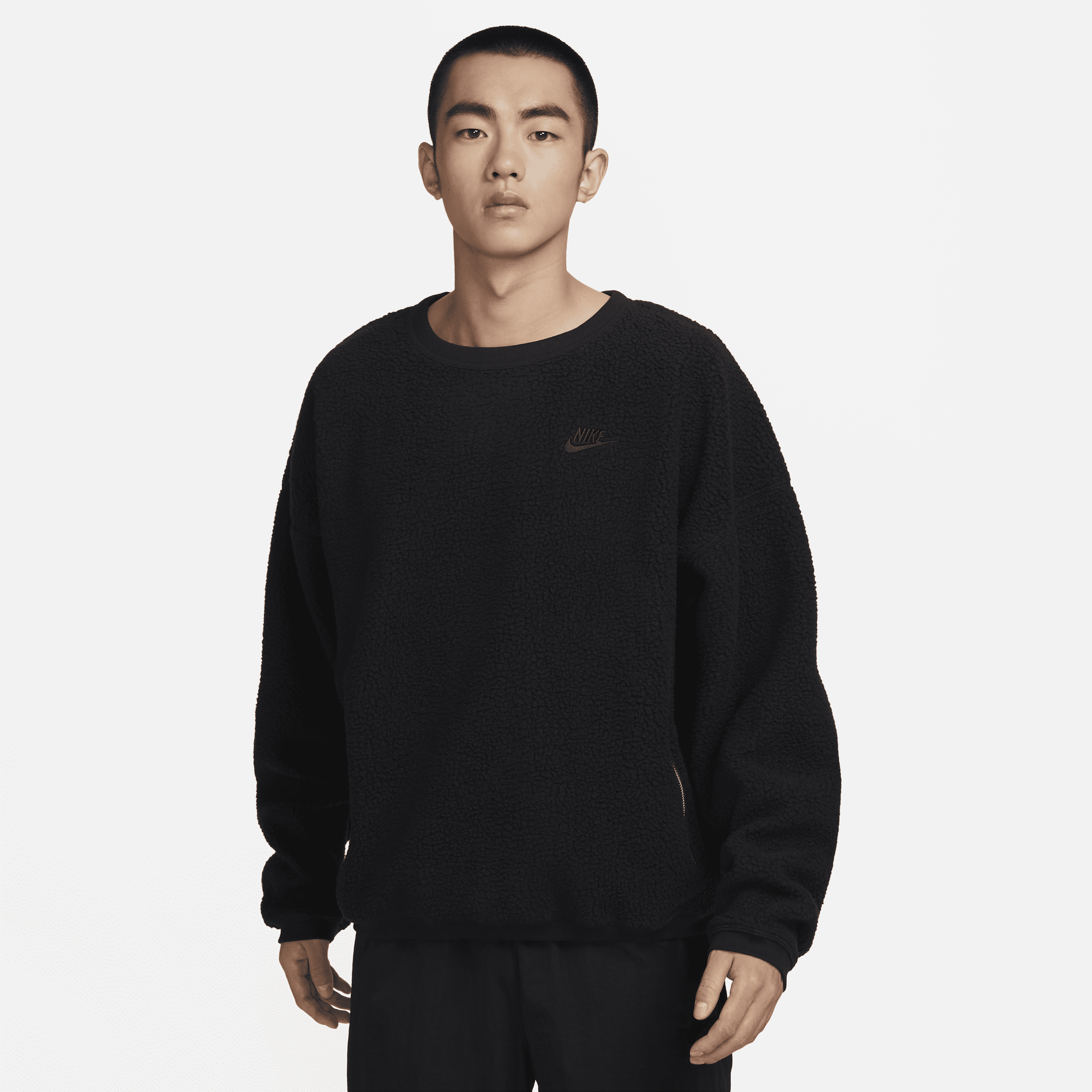 【ナイキ(NIKE)公式ストア】ナイキ クラブ フリース メンズ ウィンタライズド クルー FB8379-010 ブラック 【ナイキ(NIKE)公式ストア】ナイキ クラブ フリース メンズ ウィンタライズド クルー FB8379-010 ブラック