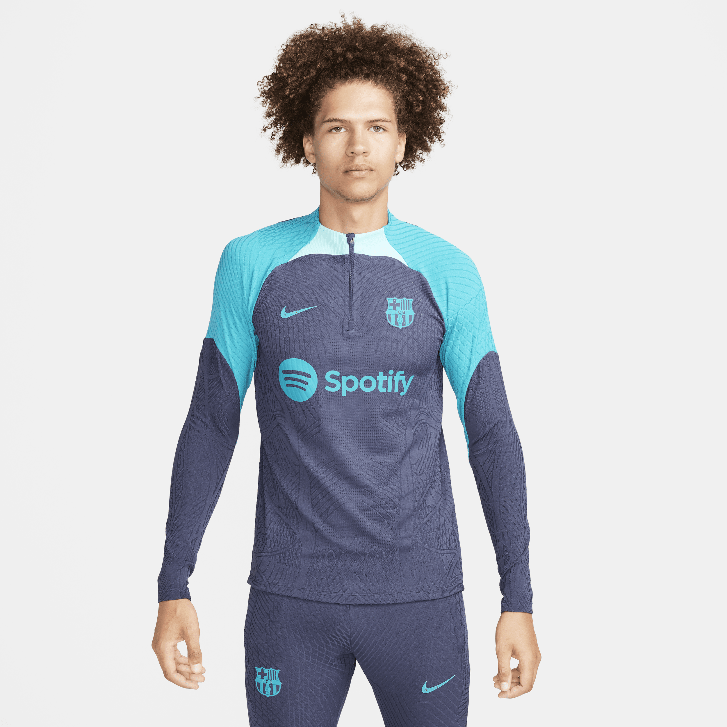Tercera equipación Strike Elite FC Barcelona Camiseta de entrenamiento de fútbol Nike Dri-FIT ADV - Hombre - Azul
