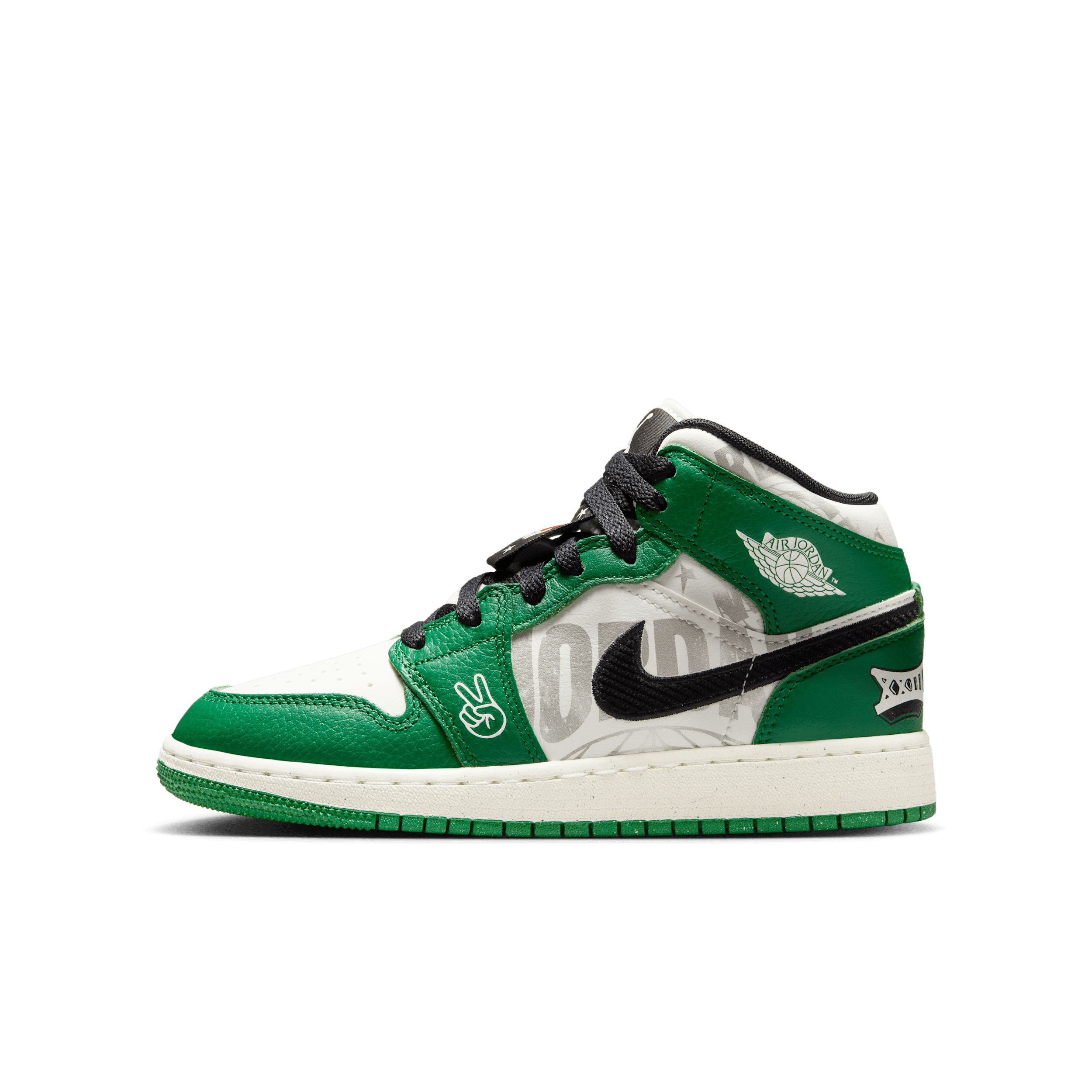 【ナイキ(NIKE)公式ストア】エア ジョーダン 1 MID SE ジュニアシューズ HF3200-300 グリーン 【ナイキ(NIKE)公式ストア】エア ジョーダン 1 MID SE ジュニアシューズ HF3200-300 グリーン
