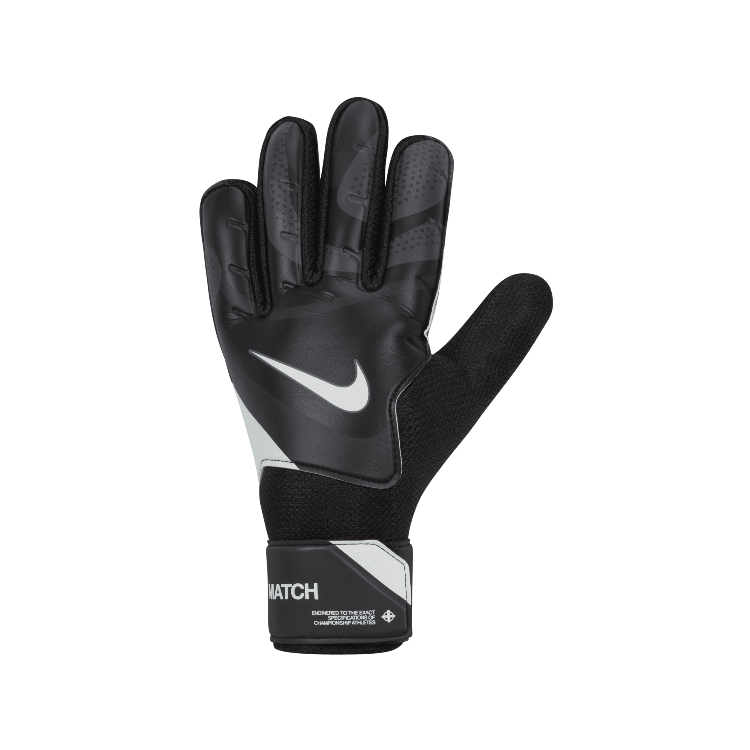 Nike Match Soccer Guantes de fútbol - Negro