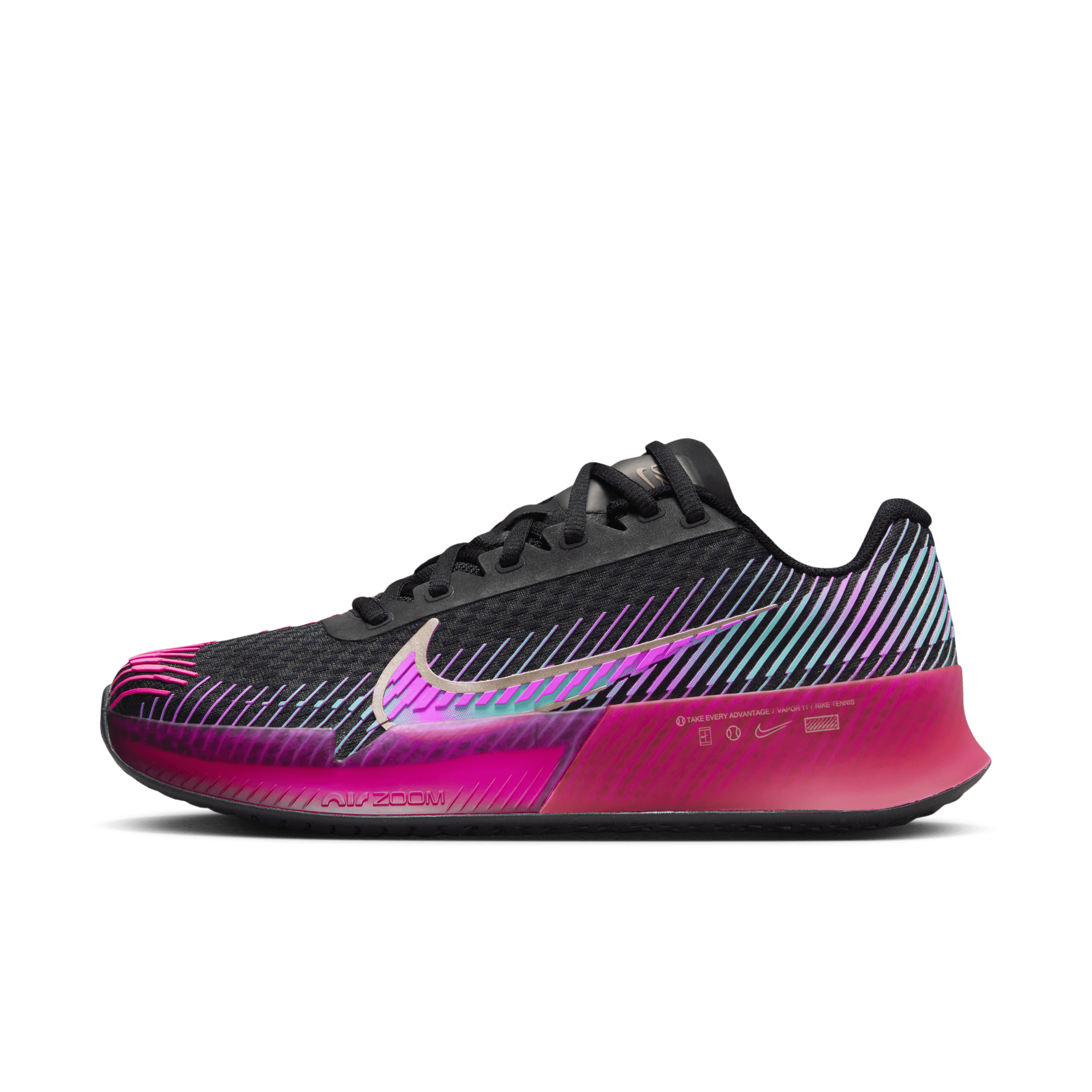 NikeCourt Air Zoom Vapor 11 Premium Zapatillas de tenis de pista rápida - Mujer - Negro