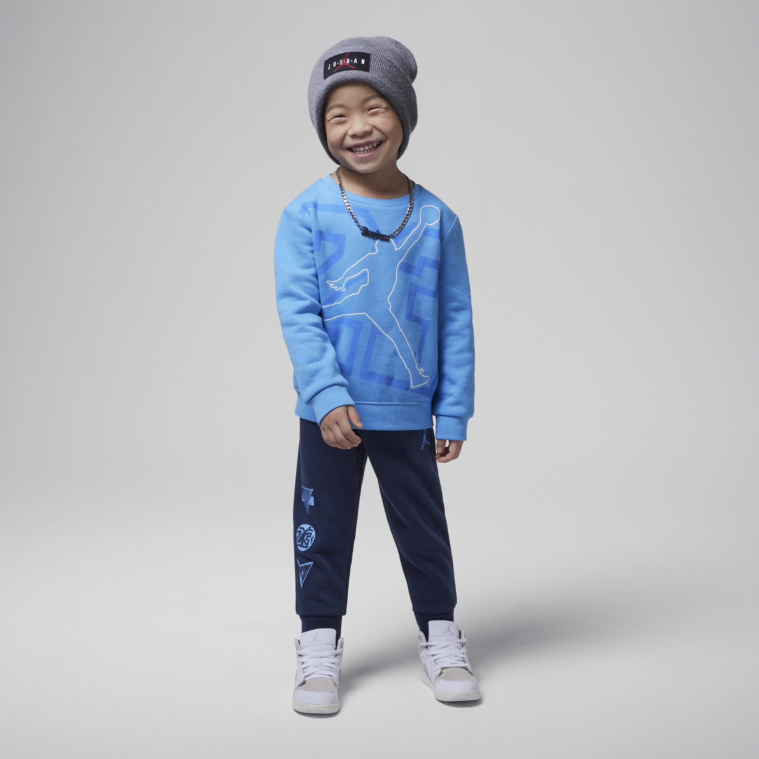 【ナイキ(NIKE)公式ストア】ジョーダン "See Me Shine" ベビー ツーピース クルー セットアップ HQ7746-410 ブルー 【ナイキ(NIKE)公式ストア】ジョーダン "See Me Shine" ベビー ツーピース クルー セットアップ HQ7746-410 ブルー