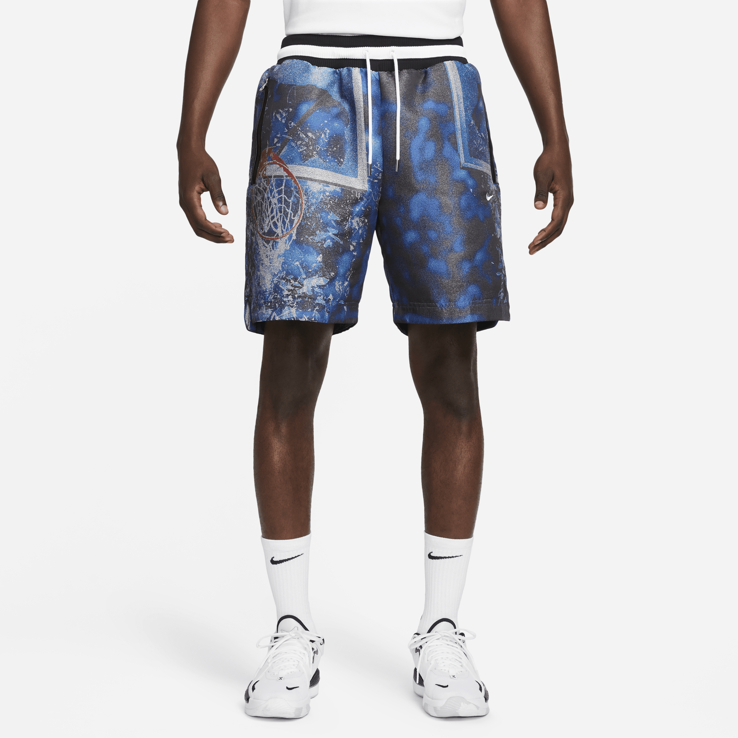 Nike DNA basketbalshorts voor heren (21 cm) - Blauw