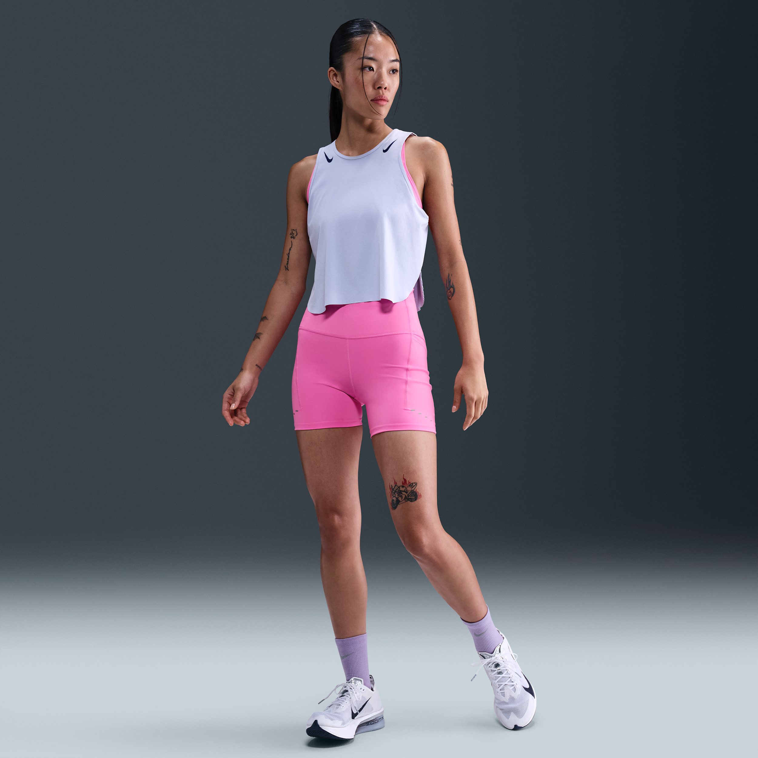 【ナイキ(NIKE)公式ストア】ナイキ スウィフト ウィメンズ ハイウエスト 10cm タイト ランニングショートパンツ (ポケット付き) HJ2259-675 ピンク 【ナイキ(NIKE)公式ストア】ナイキ スウィフト ウィメンズ ハイウエスト 10cm タイト ランニングショートパンツ (ポケット付き) HJ2259-675 ピンク