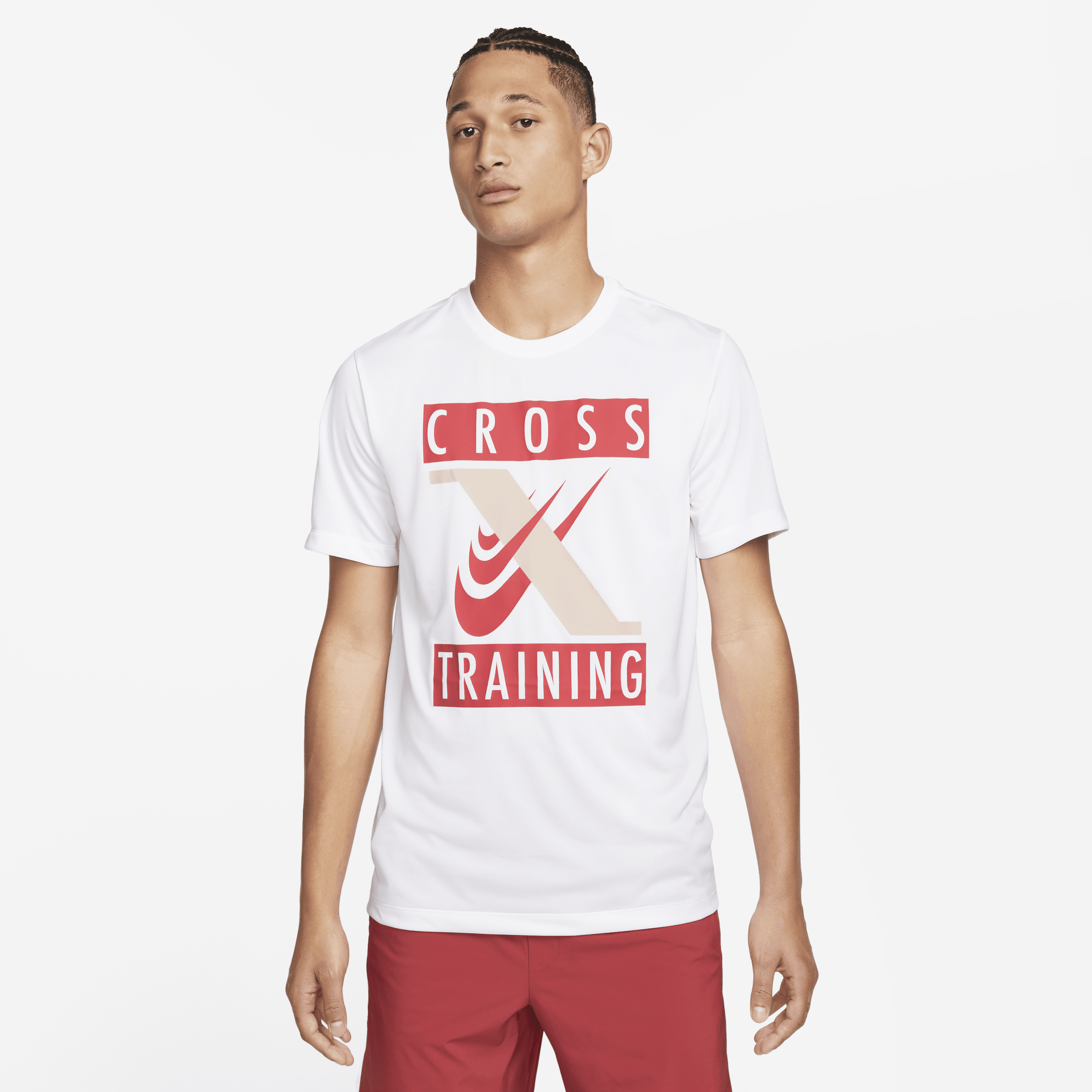 Nike Dri-FIT Legend Fitness-T-shirt til mænd - hvid