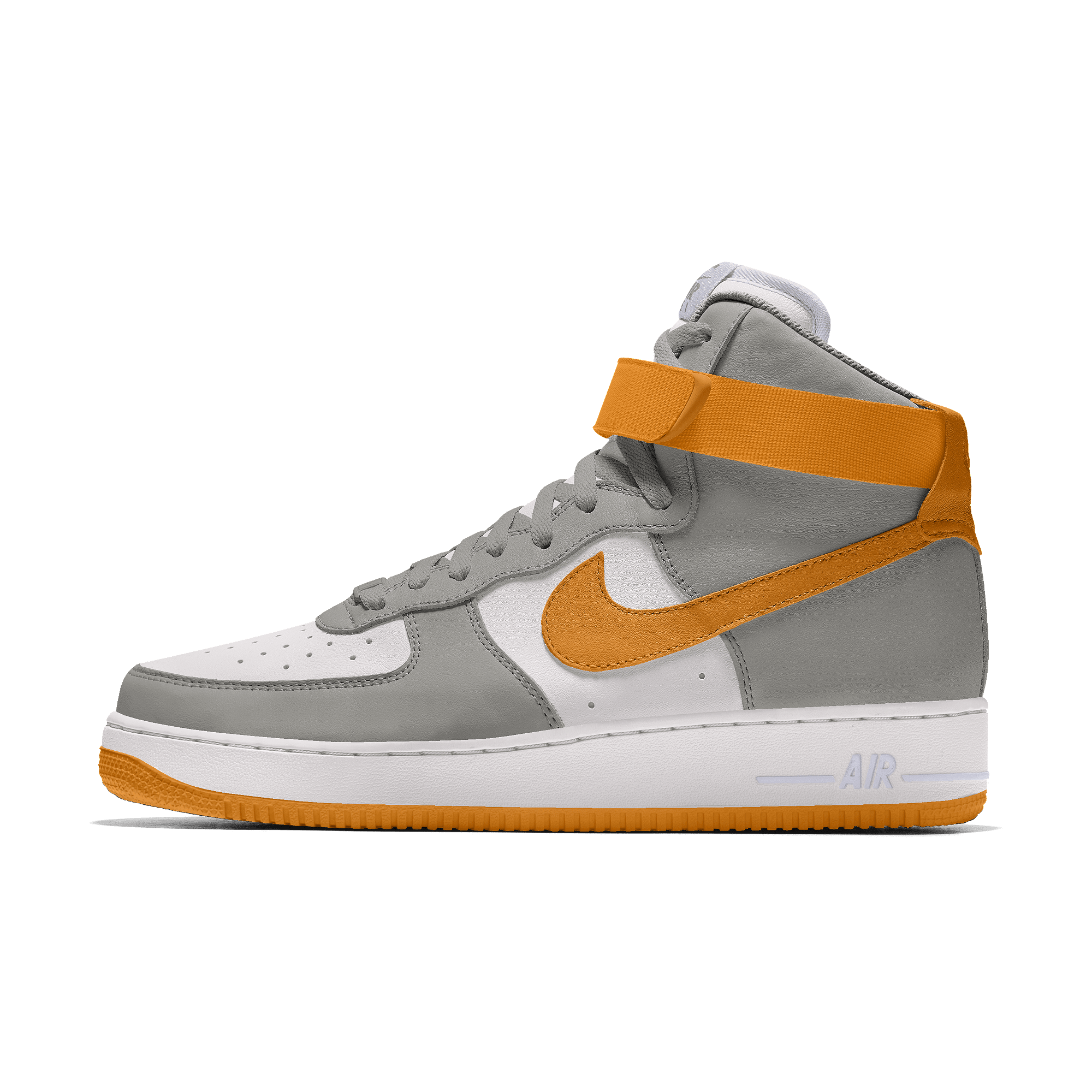 Custom Nike Air Force 1 High By You-sko til mænd - Orange