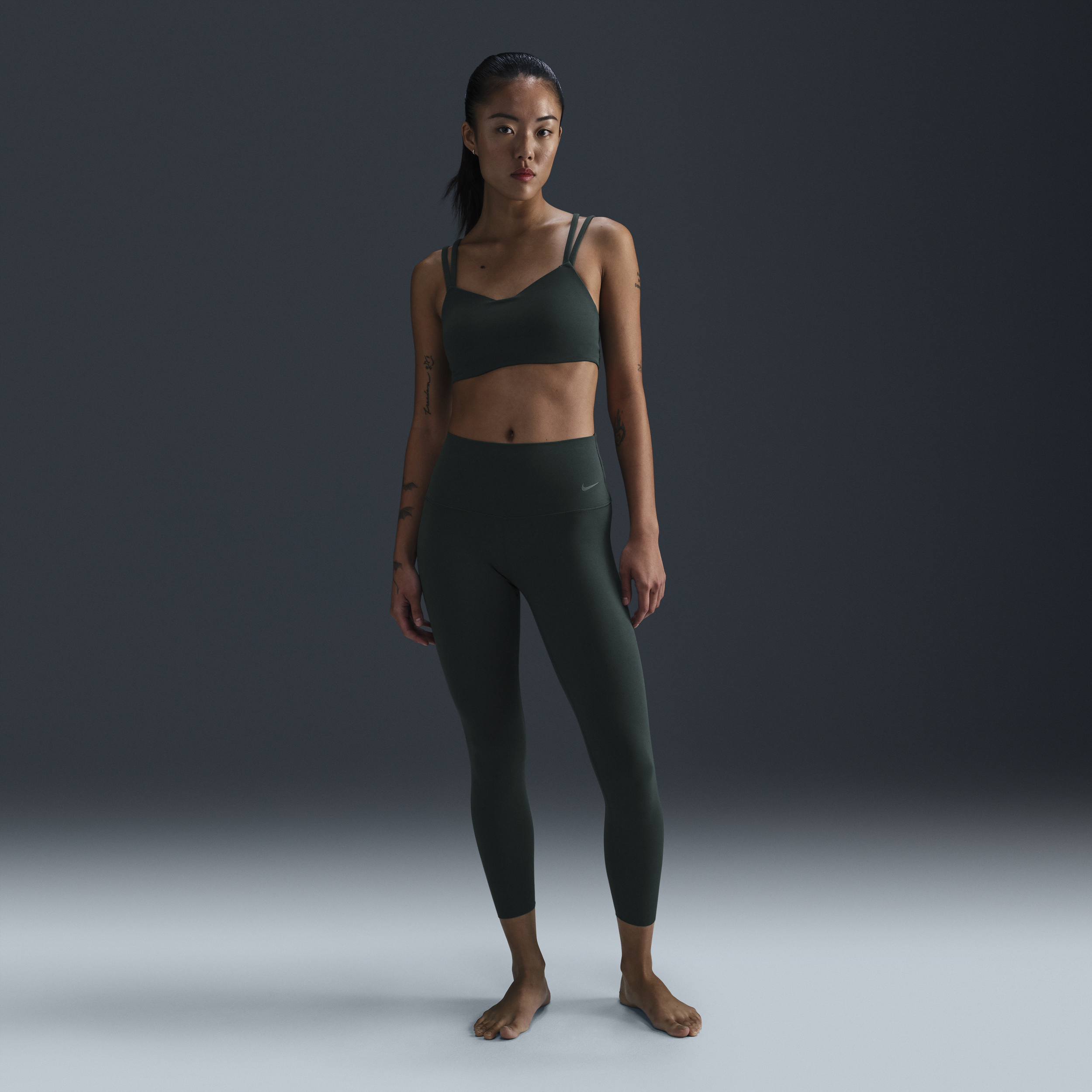 【ナイキ(NIKE)公式ストア】ナイキ ゼンビー ウィメンズ ジェントルサポート ハイウエスト 7/8 レギンス DQ6016-338 グリーン 【ナイキ(NIKE)公式ストア】ナイキ ゼンビー ウィメンズ ジェントルサポート ハイウエスト 7/8 レギンス DQ6016-338 グリーン
