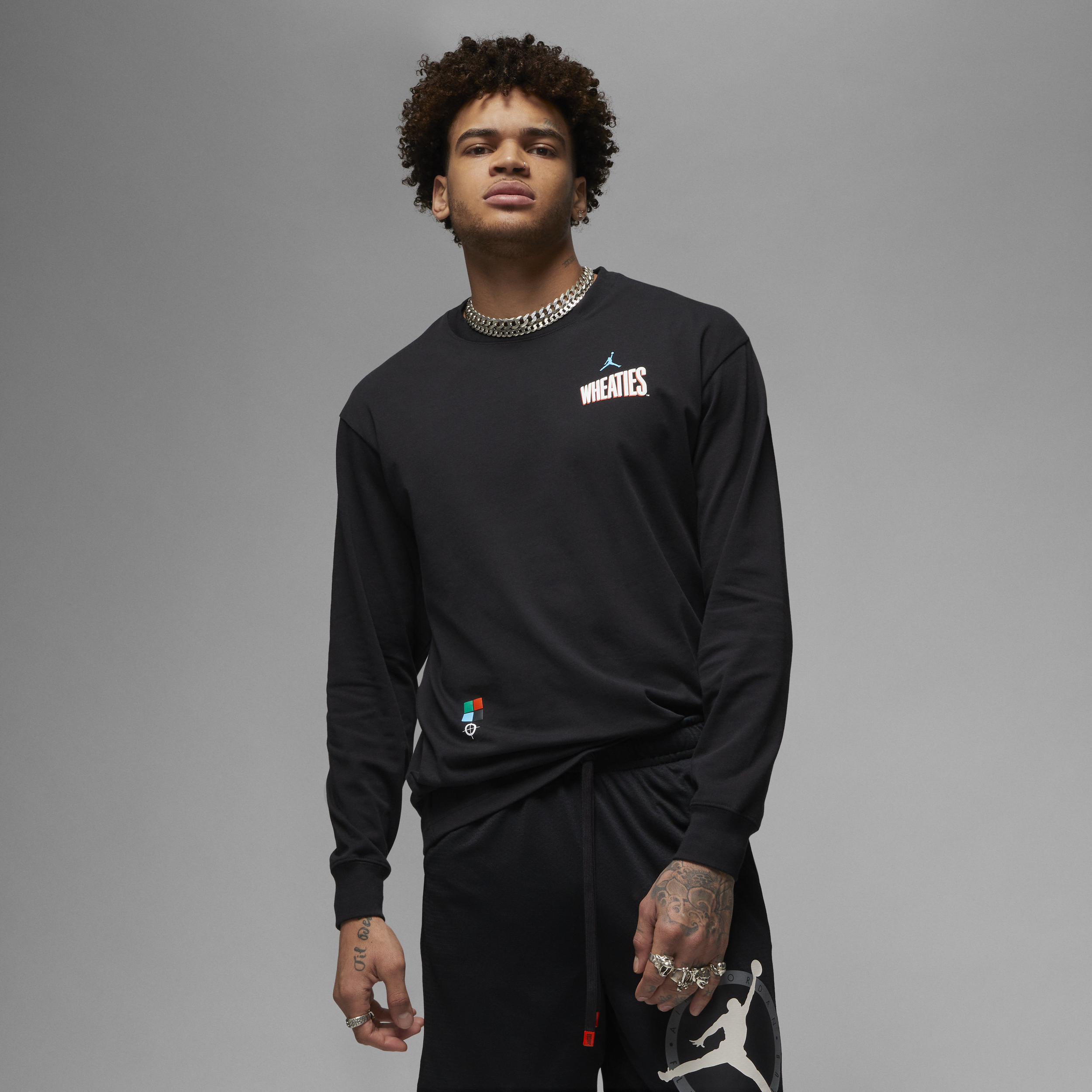 Nike T-shirt a manica lunga Jordan Flight MVP 85 – Uomo - Nero