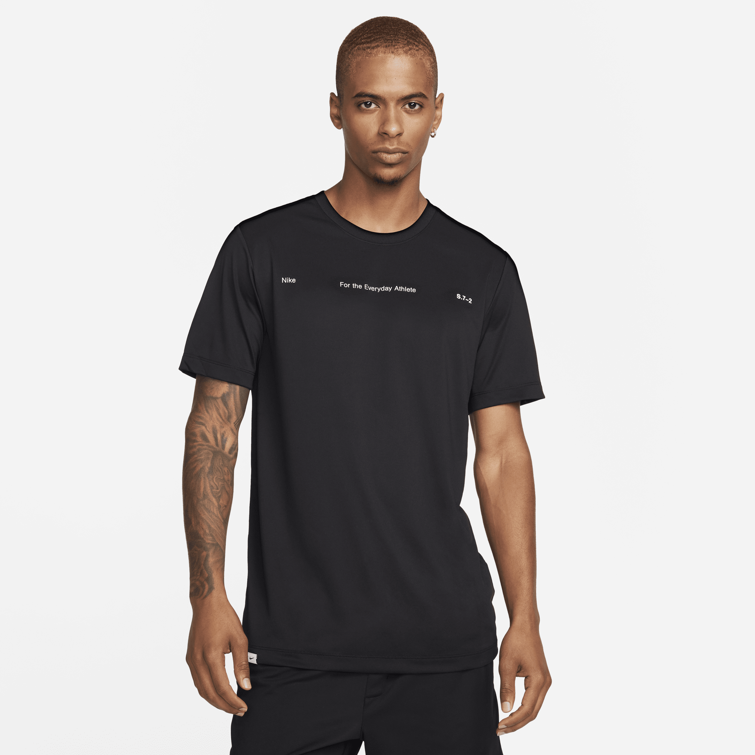Nike Dri-FIT Fitness-T-shirt til mænd - sort
