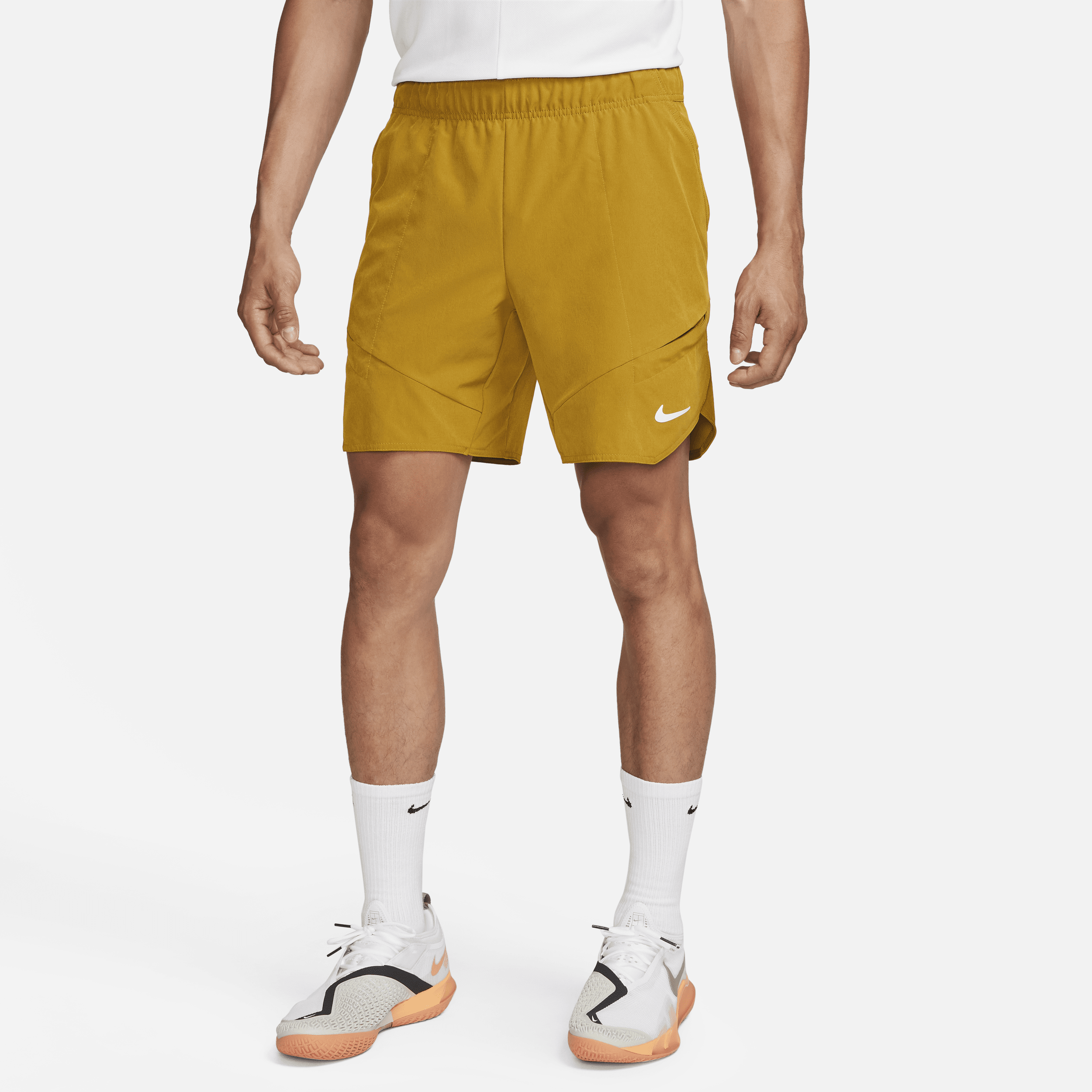 Shorts da tennis 18 cm NikeCourt Dri-FIT Advantage - Uomo - Marrone