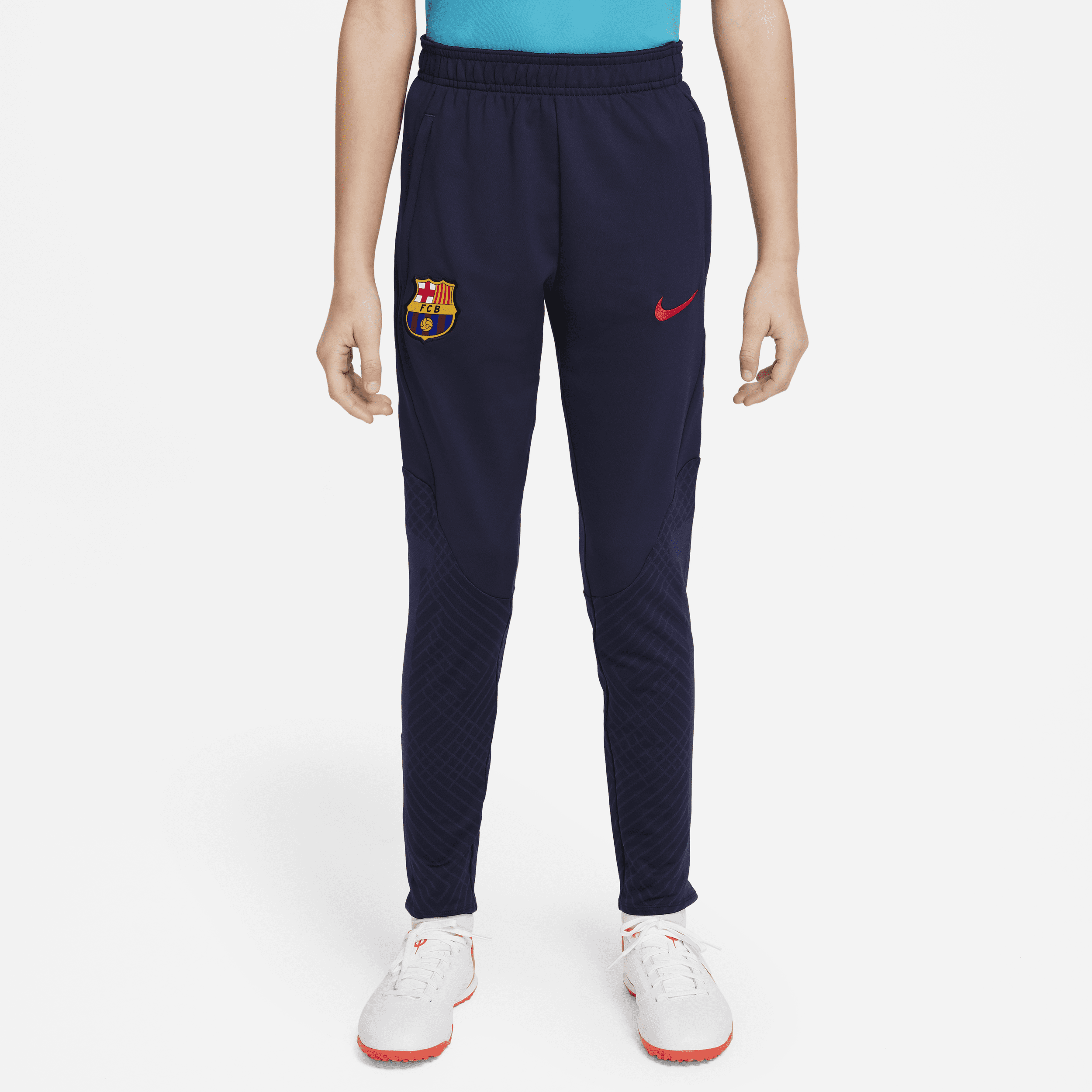 Pantaloni da calcio Nike Dri-FIT F.C. Barcelona Strike - Ragazzi - Blu