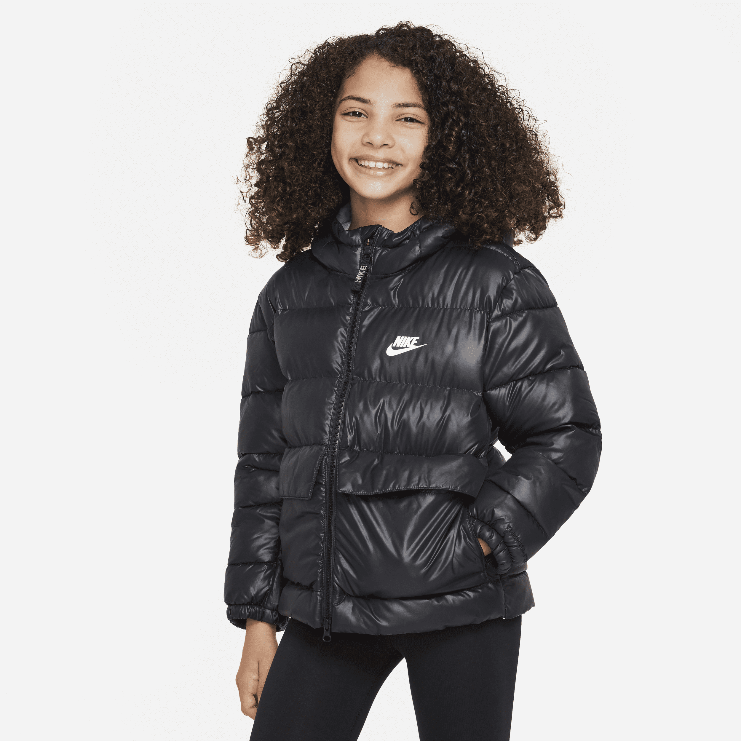 Nike junior 2024 fill jacket black