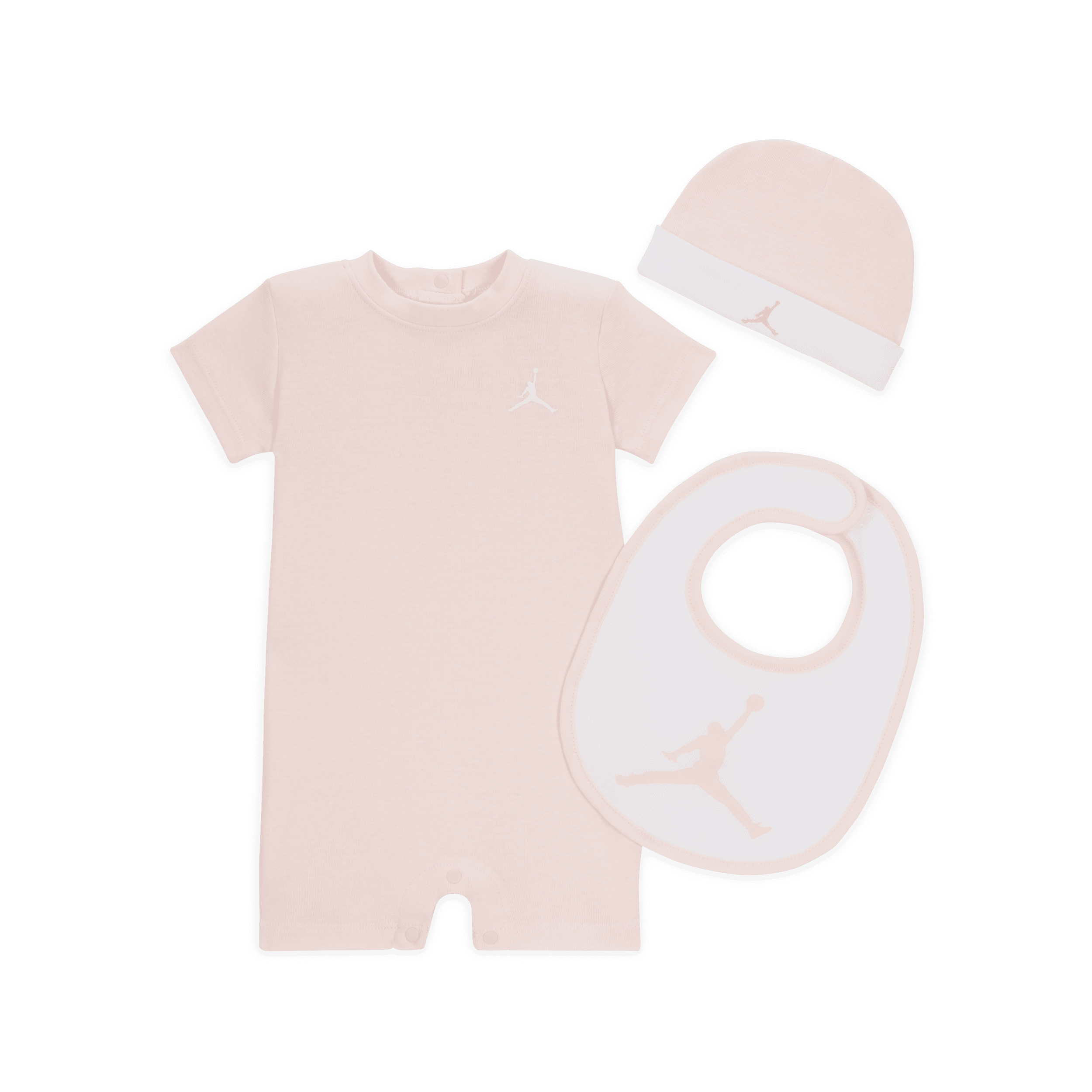 Jordan Jumpman-sæt med buksedragter til babyer (3 dele) - Pink