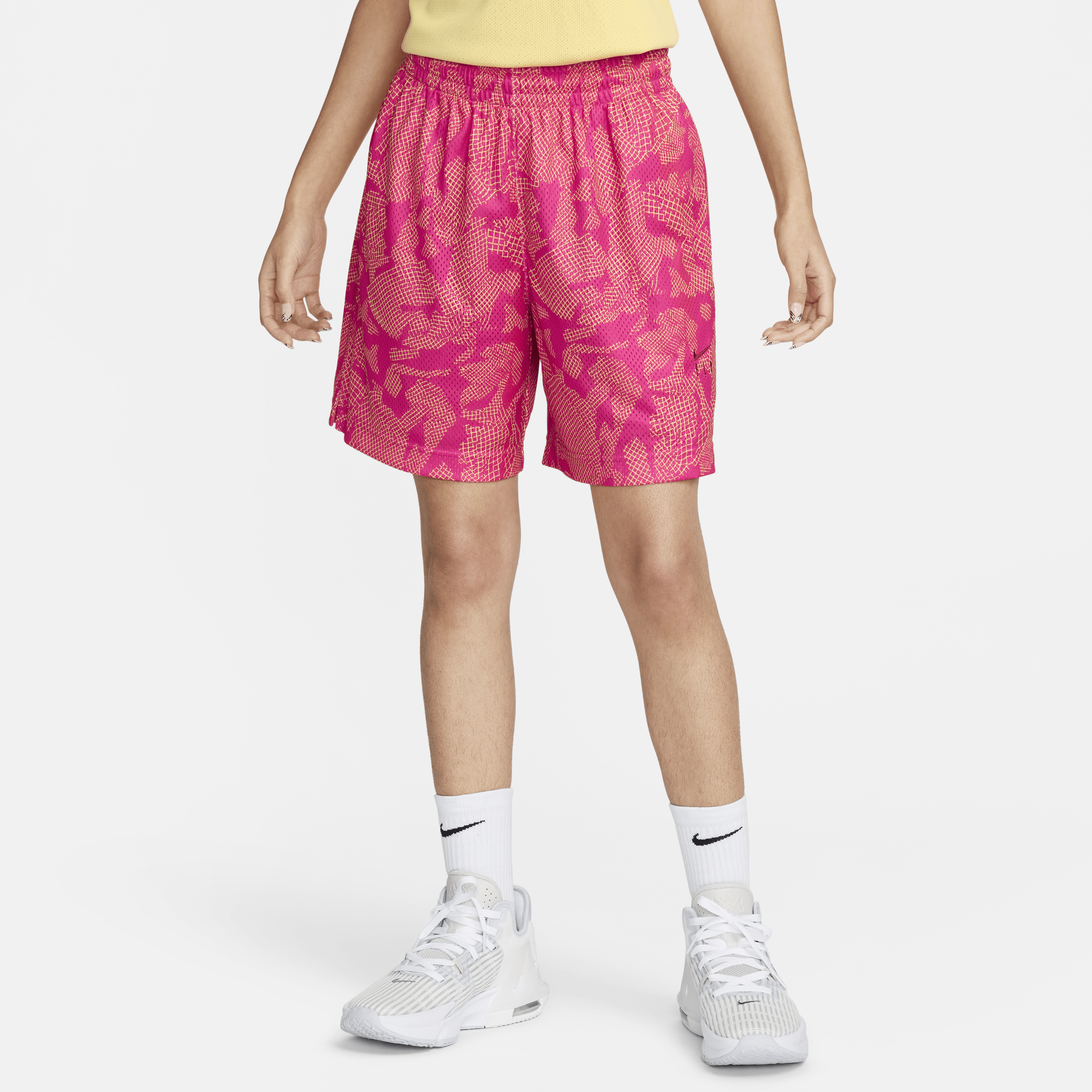 Nike Swoosh Fly Pantalón corto de baloncesto Dri-FIT - Mujer - Rojo