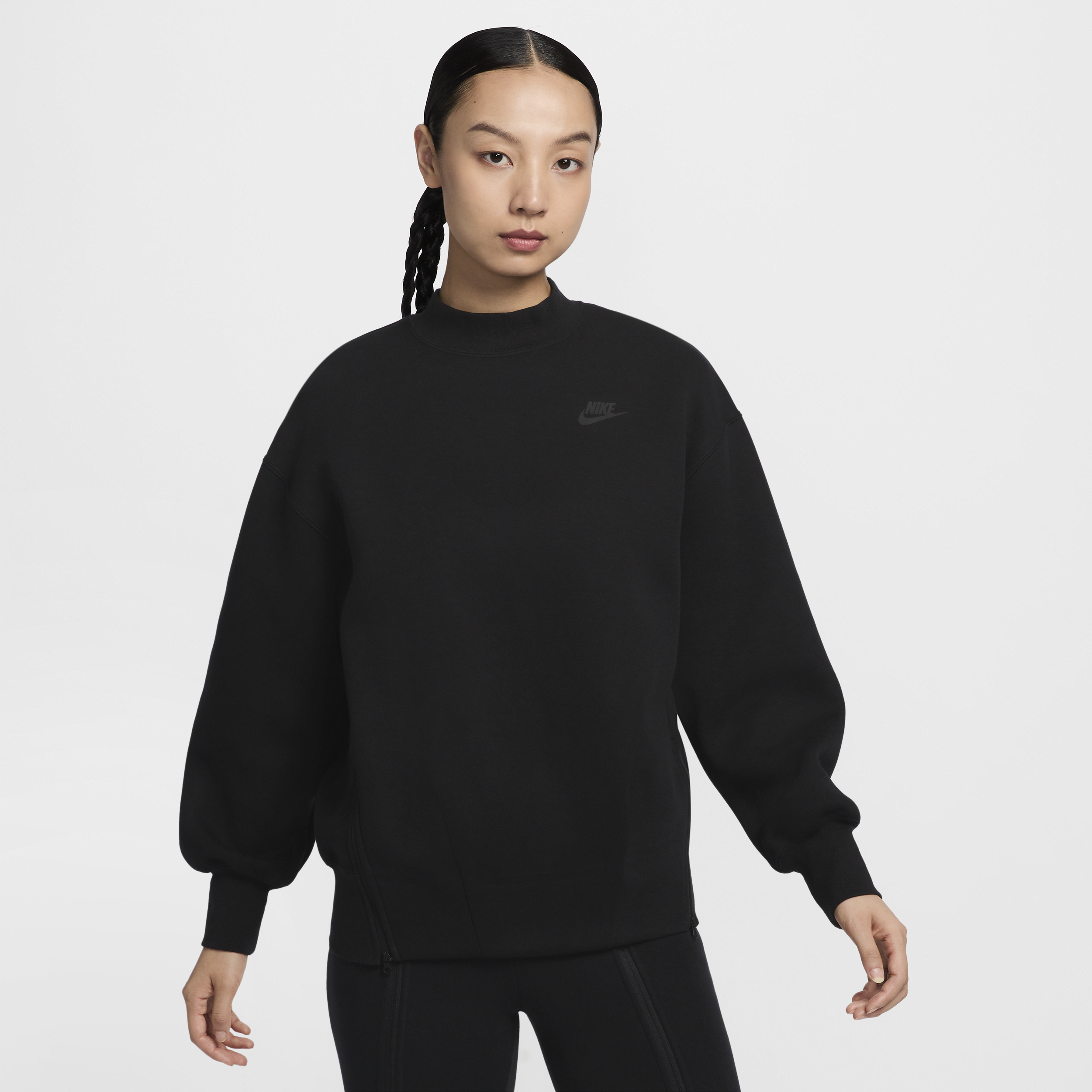 【ナイキ(NIKE)公式ストア】ナイキ スポーツウェア テック フリース ウィメンズ オーバーサイズド クルーネック スウェットシャツ FV8042-010 ブラック 【ナイキ(NIKE)公式ストア】ナイキ スポーツウェア テック フリース ウィメンズ オーバーサイズド クルーネック スウェットシャツ FV8042-010 ブラック