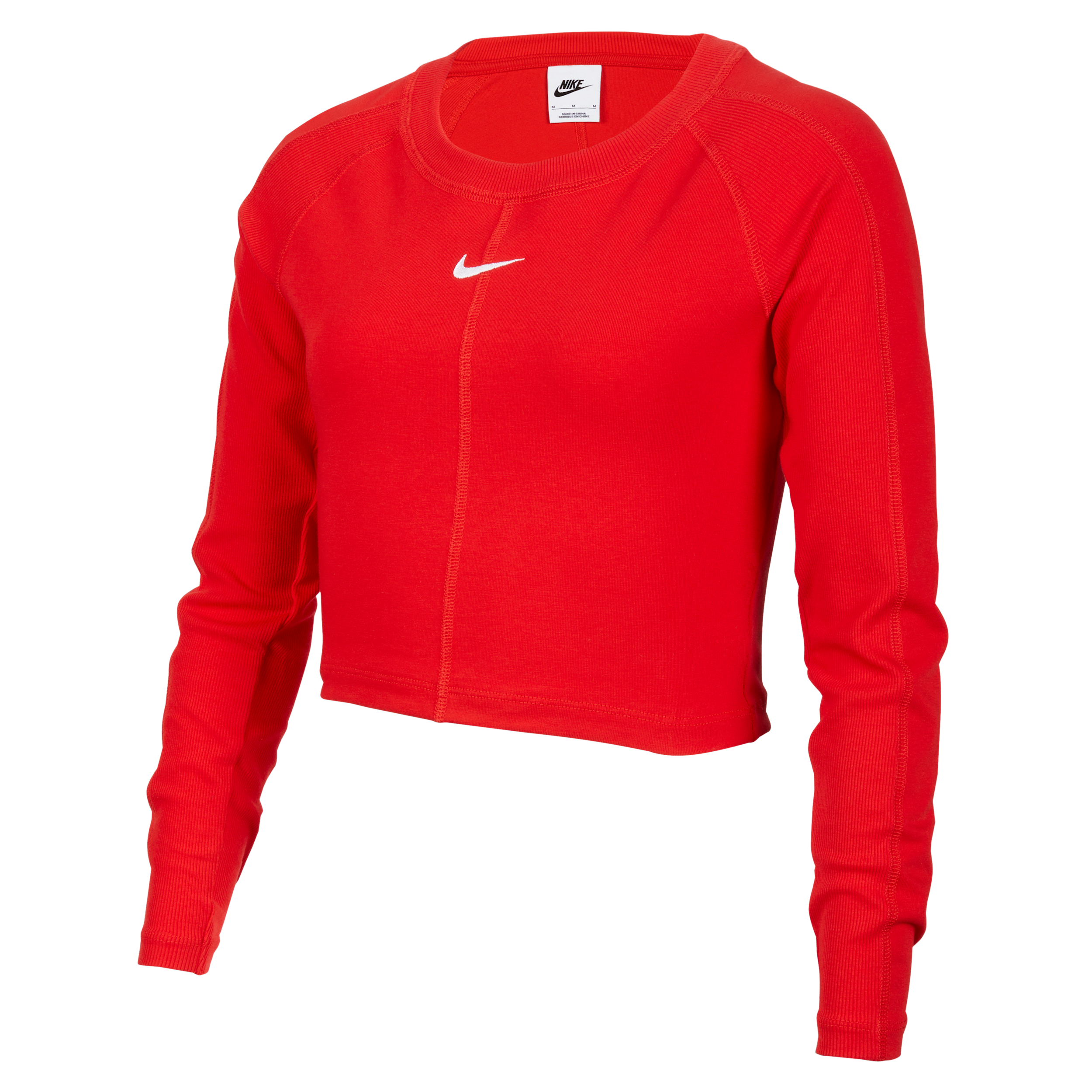 【ナイキ(NIKE)公式ストア】ナイキ スポーツウェア ガールズ クロップド ロングスリーブ トップ HF8200-657 レッド 【ナイキ(NIKE)公式ストア】ナイキ スポーツウェア ガールズ クロップド ロングスリーブ トップ HF8200-657 レッド
